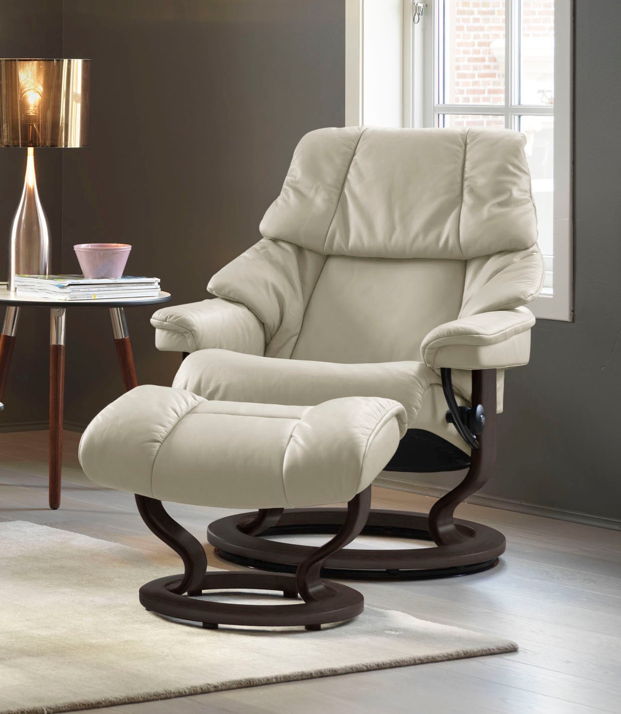 Stressless Fußhocker "Reno", mit Classic Base, Gestell Wenge