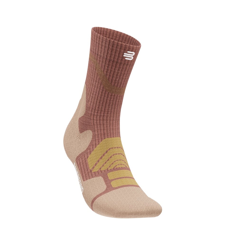 Bauerfeind Sportsocken "OUTDOOR MERINO MID CUT SOCKS" mit Unterstützung im Sprunggelenk durch Infinity Zone