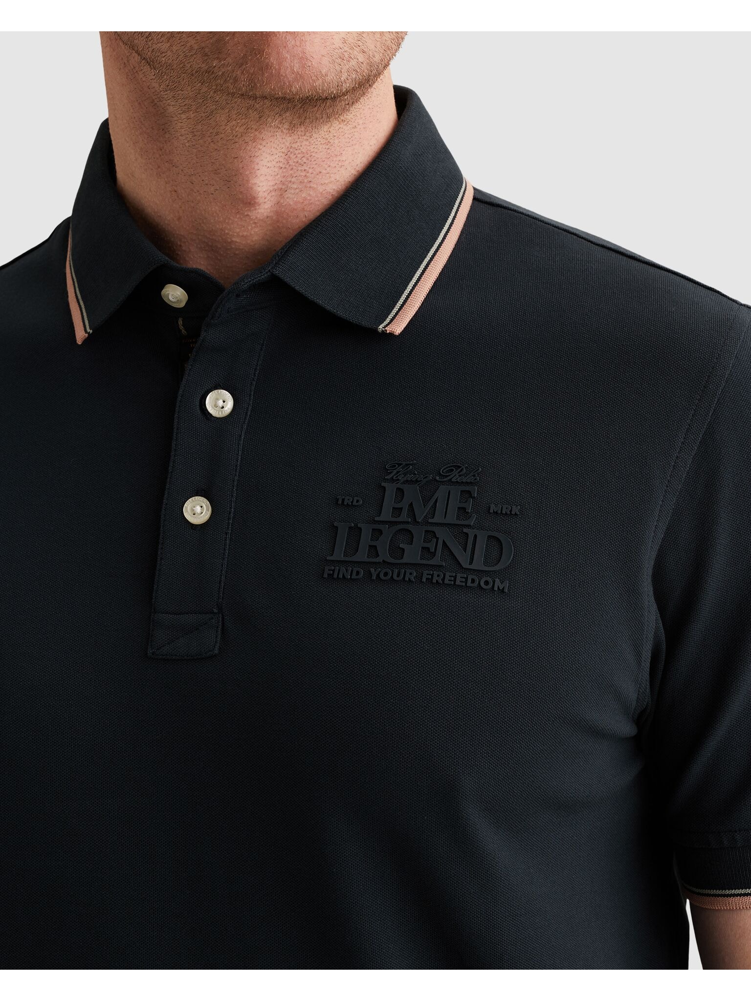 PME LEGEND Poloshirt »Short sleeve polo stretch pique« mit Logo Stickerei