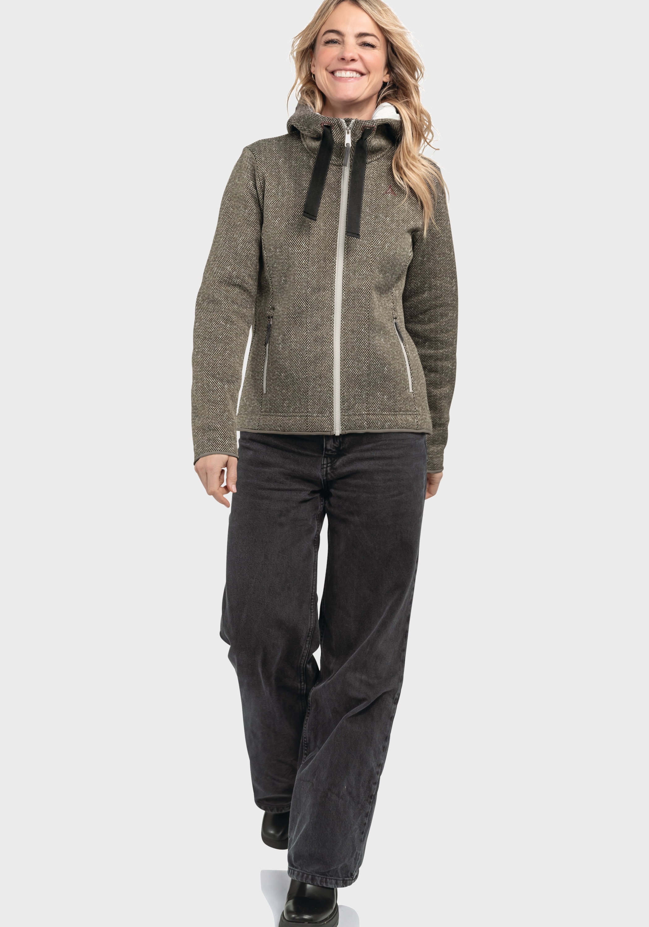 Schöffel Fleecejacke »Fleece Hoody Aurora L«, mit Kapuze