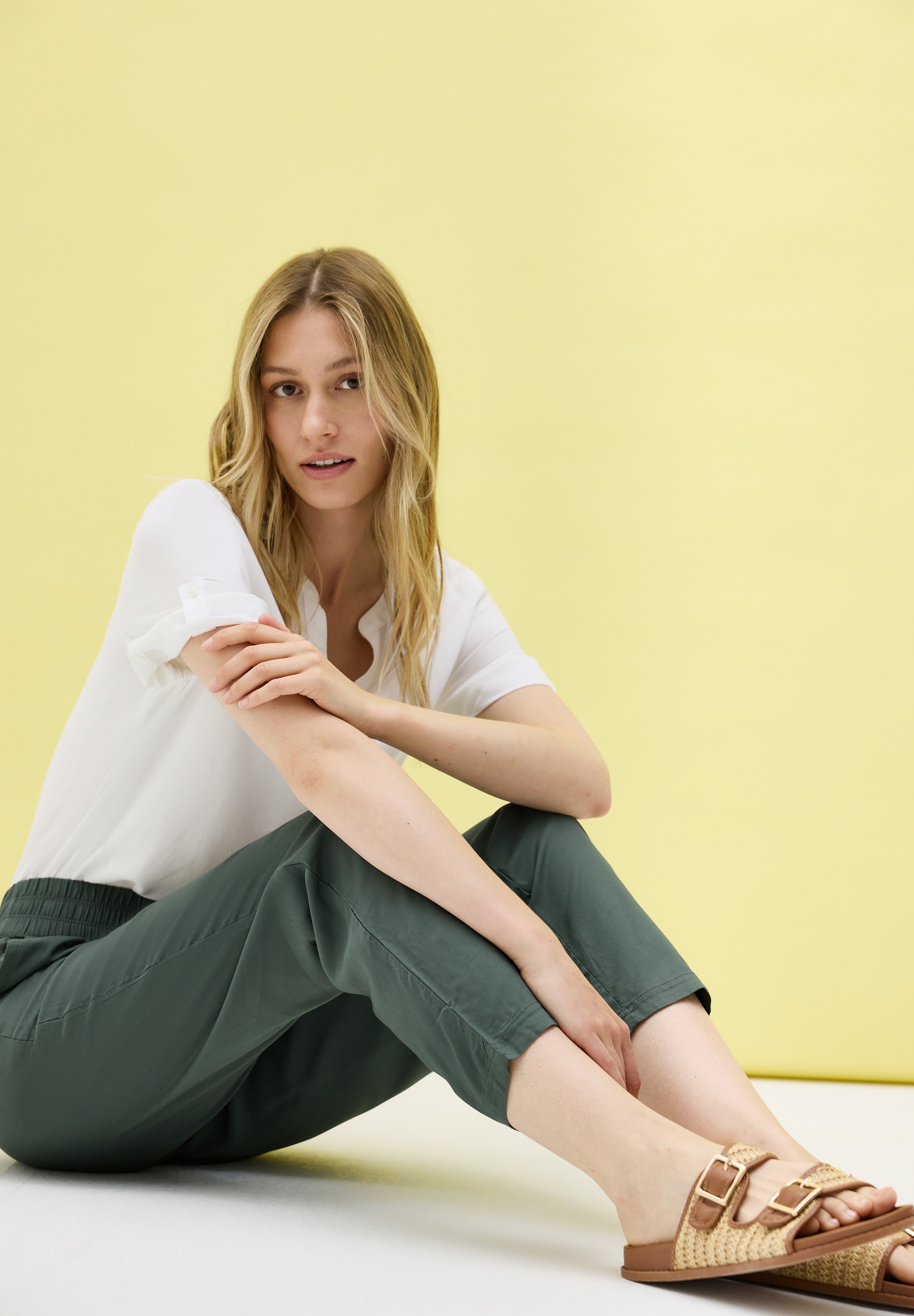 Cecil Stoffhose »Style CHELSEA«, Sommerhose mit elastischem Bund