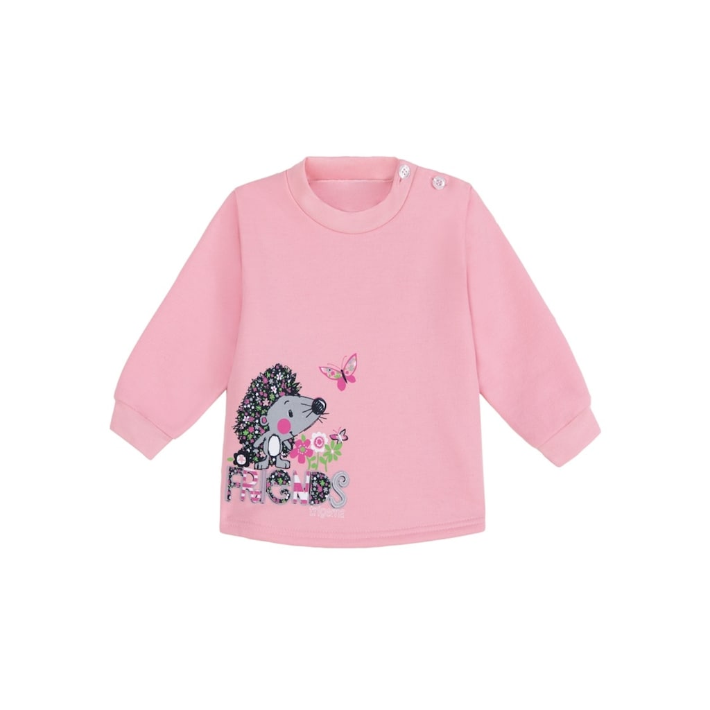 Trigema Sweatshirt »TRIGEMA Kinder Sweatshirt mit niedlichem Igel-Motiv«