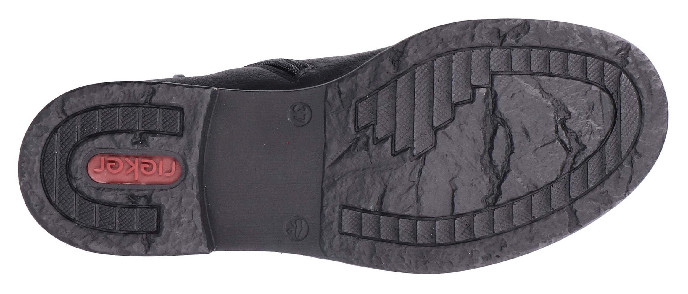Rieker Schnürstiefelette, Schnürboots, Stiefelette, Blockabsatz, mit gepolstertem Schaftrand