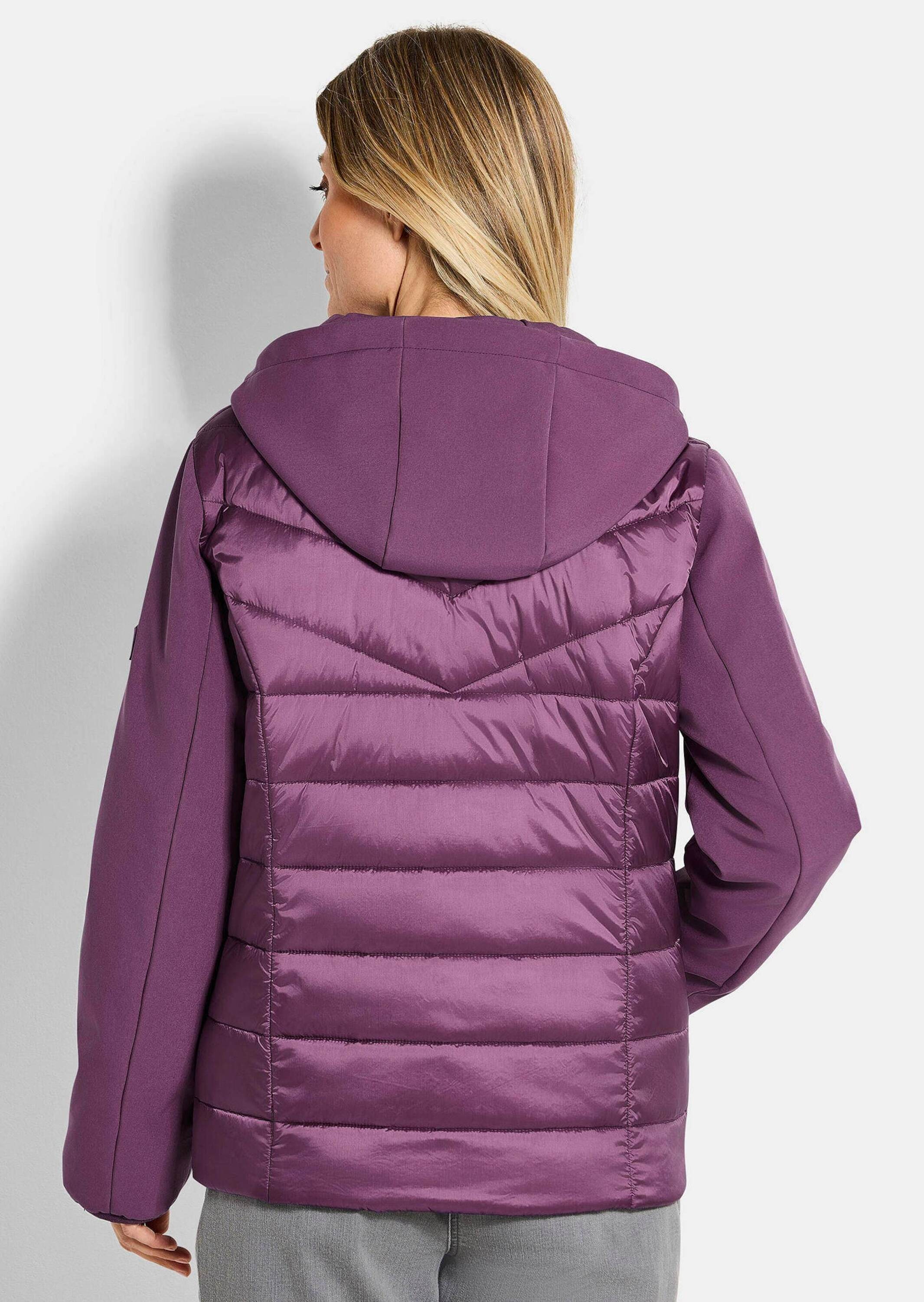 GOLDNER Kurzjacke »Kurzgröße Steppjacke mit Ärmeln aus Softshell«