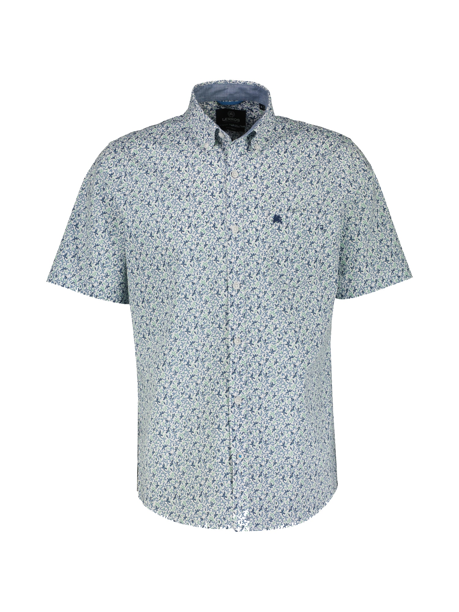LERROS Kurzarmhemd »LERROS Kurzarmhemd für Herren mit floralem Print«