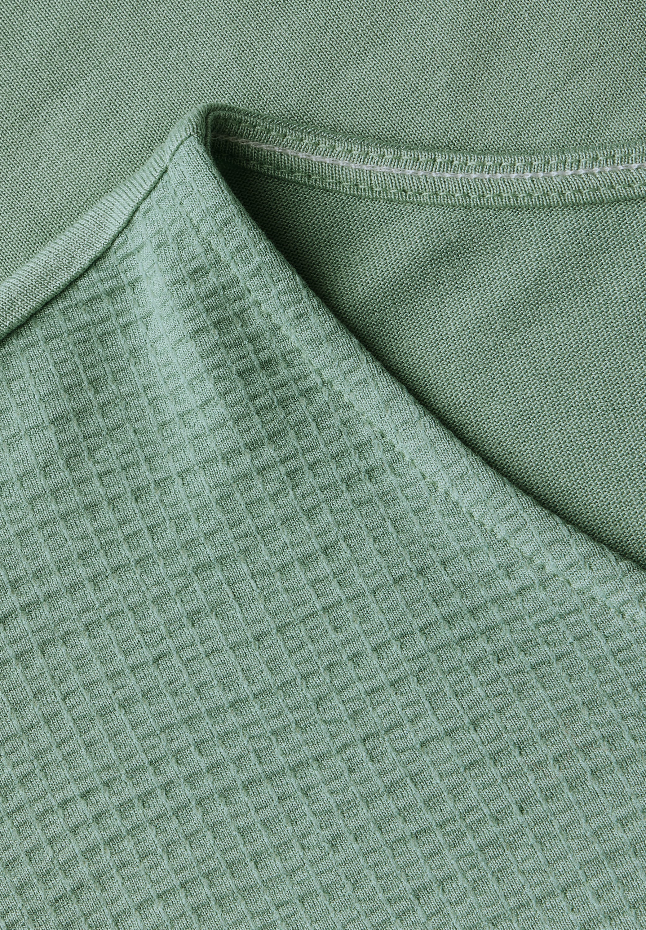 Cecil V-Shirt, aus softem Materialmix