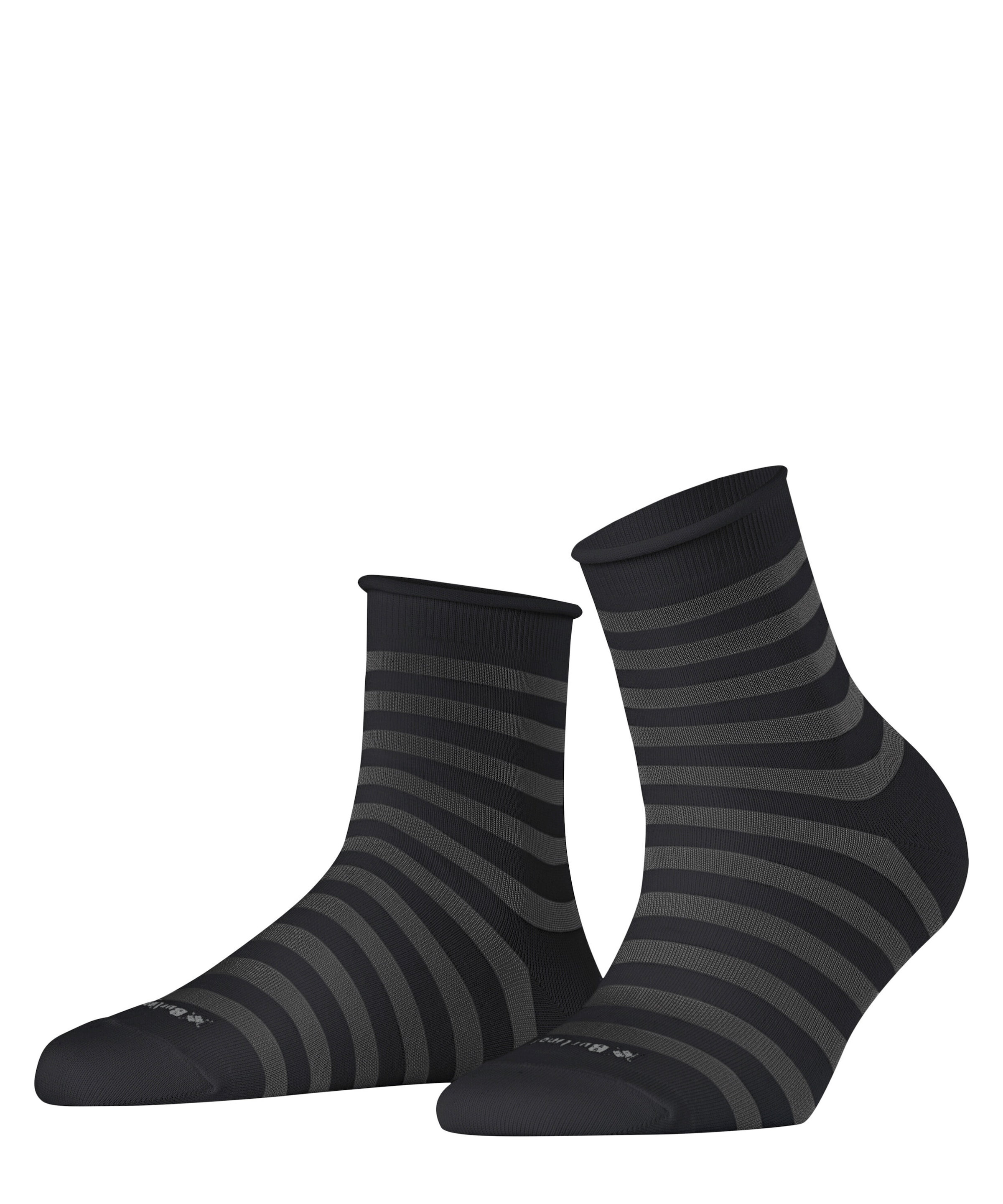 Burlington Kurzsocken »Swansea« Einheitsgröße 36-41, modernes Streifenmuster, Rollbündchen