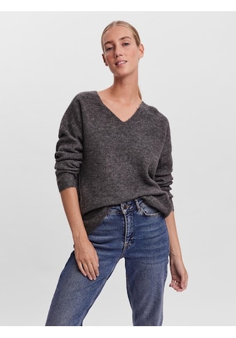 Vero Moda V-Ausschnitt-Pullover »VMCREWLEFILE LS...