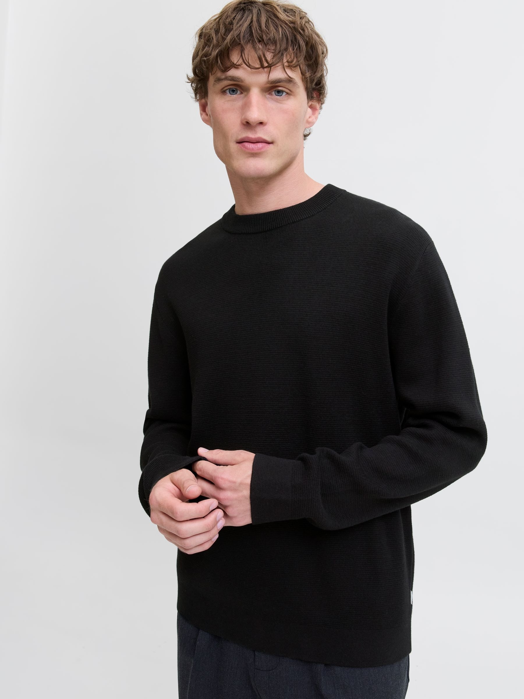Jack & Jones Strickpullover "JPRBLAMILANO STITCH KNIT CREW NECK SN" günstig online kaufen