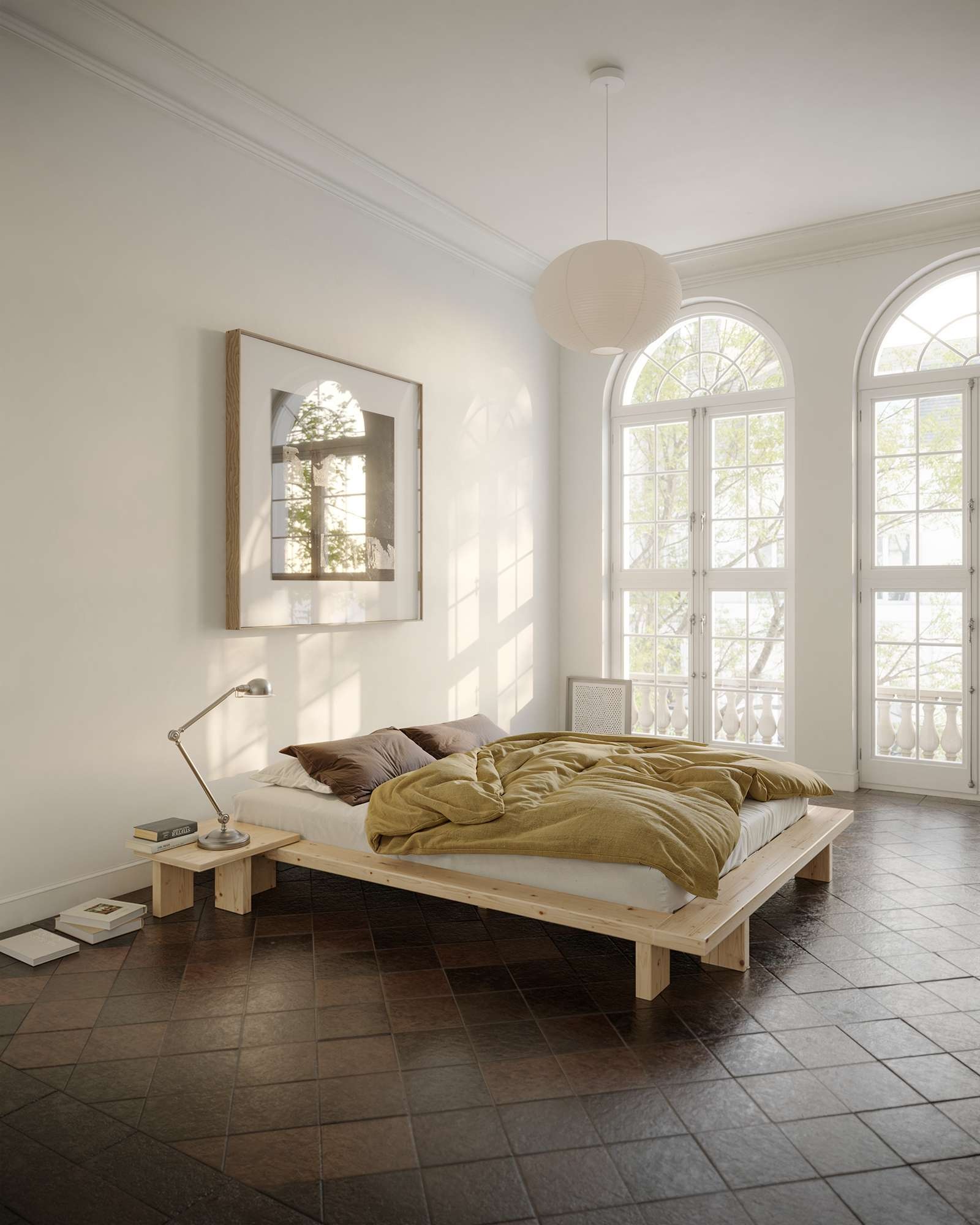 Karup Design Nachttisch »Japan Bett-Tisch, FSC®-zertifiziertes Massivholz,made in Europe«, Speziell für das Japan-Bett entworfen – perfekt integriert & passend