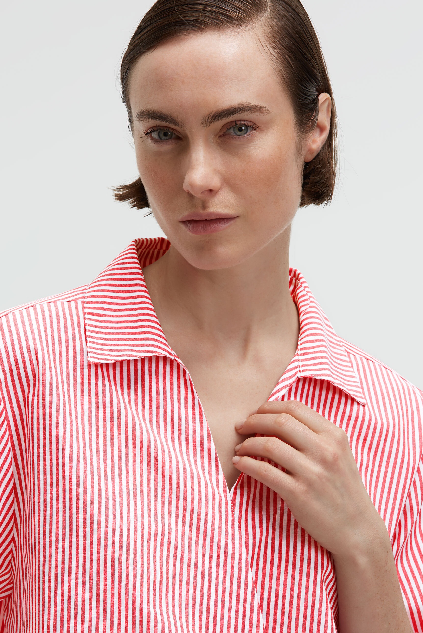 SENSES.THE LABEL Schlupfbluse mit Kellerfalte im Rücken