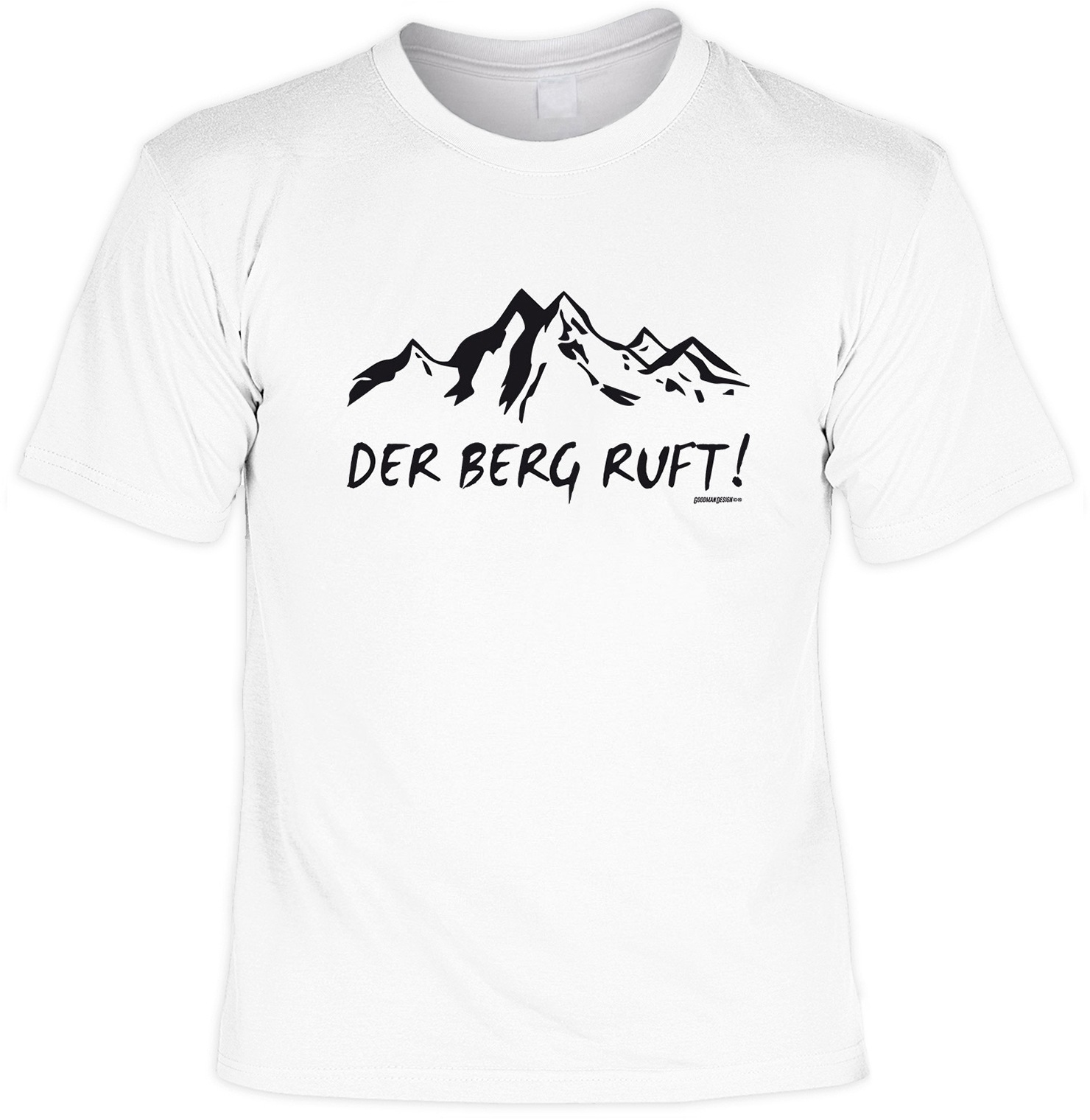 T-Shirt mit lässigen Druckmotiv Der Berg ruft