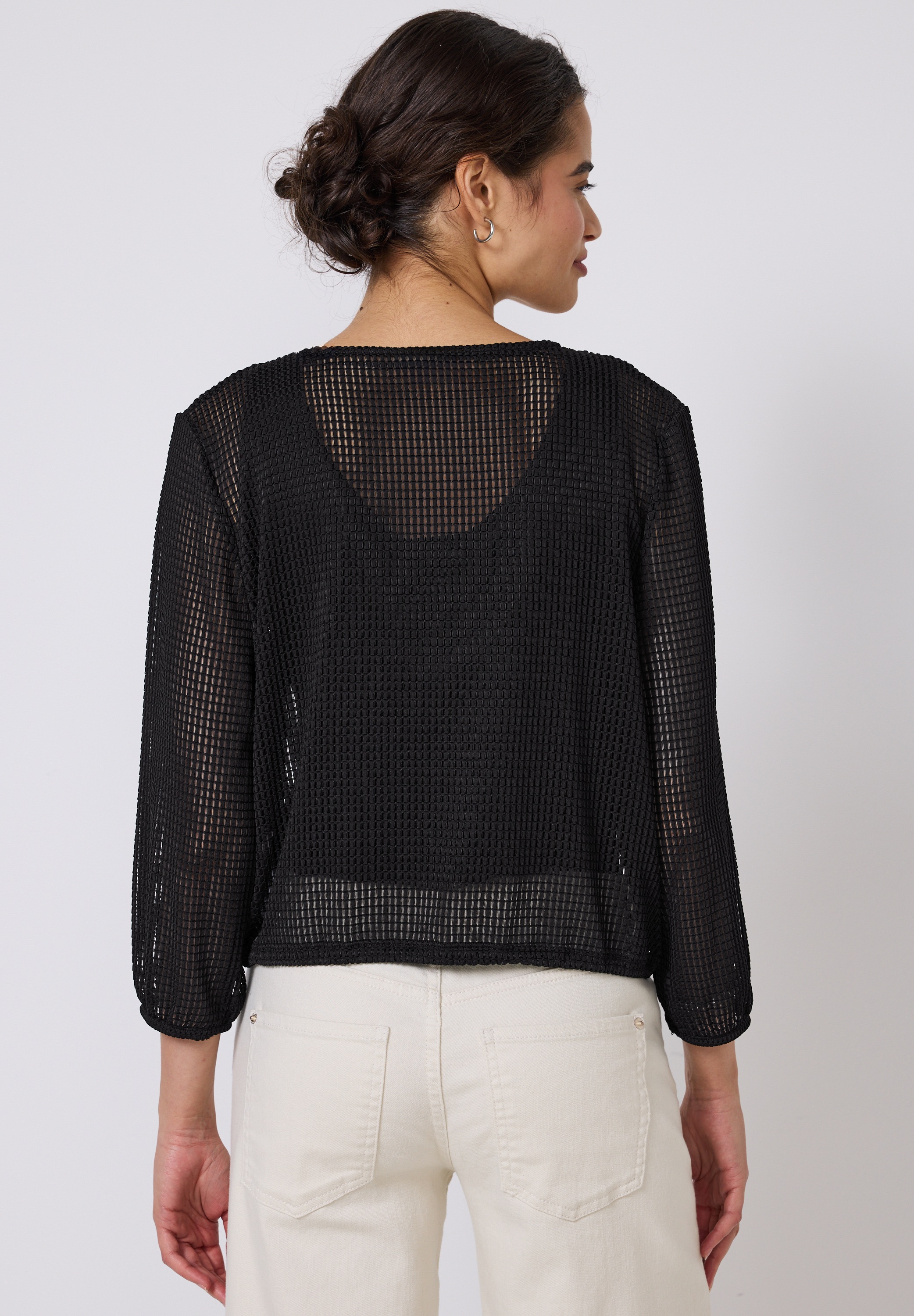 STREET ONE STUDIO Cardigan, mit Tunnelzugbändchen im Bund günstig online kaufen