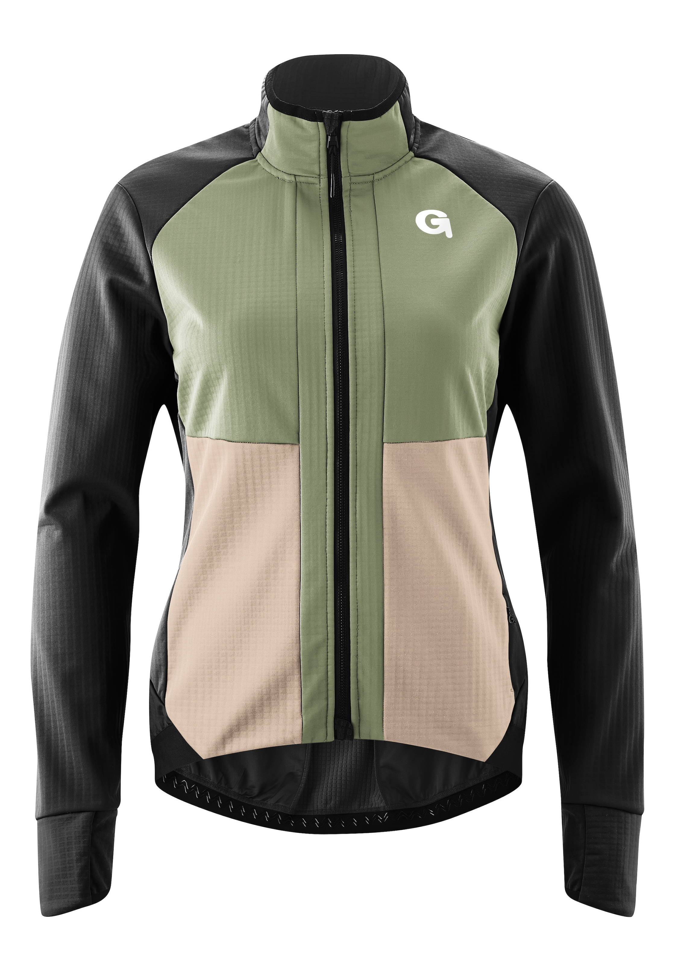 Gonso Fahrradjacke "Trail Jacket Softshell W", Wasserabweisende, strapazierfähige und atmungsaktive Radjacke.