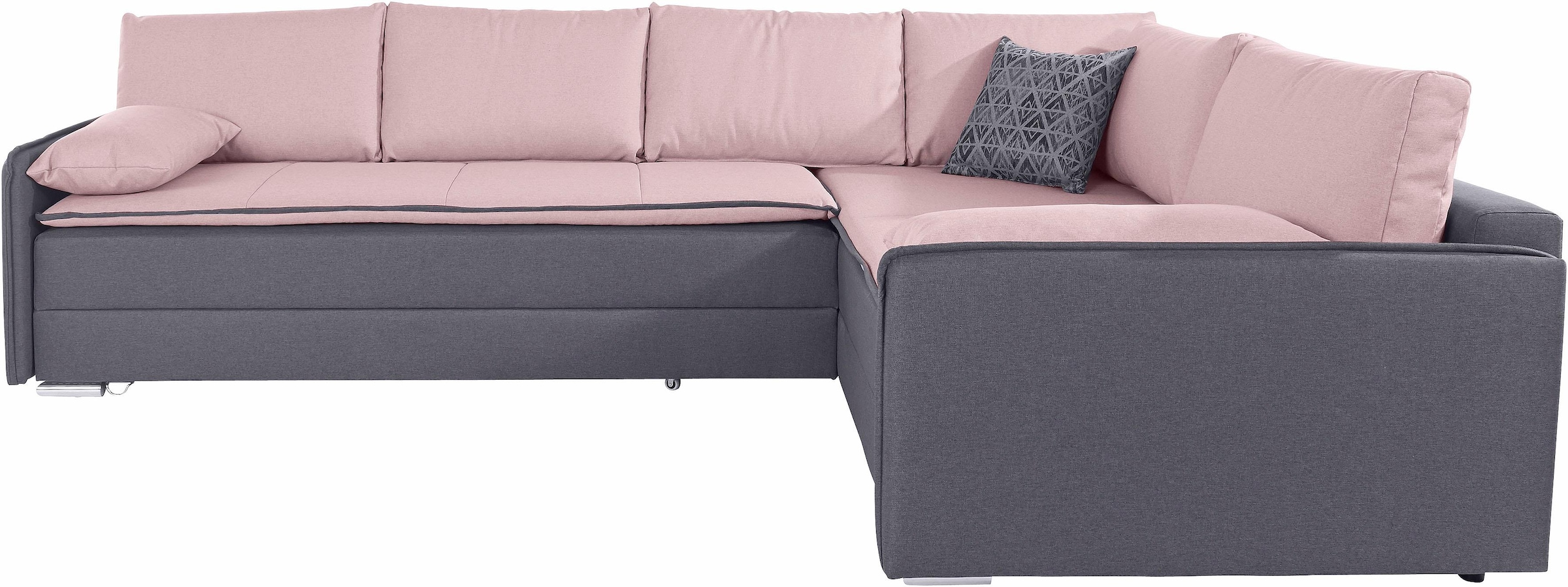 INOSIGN Ecksofa »Dream L-Form«, mit Federkern, mit Bettfunktion und Bettkasten