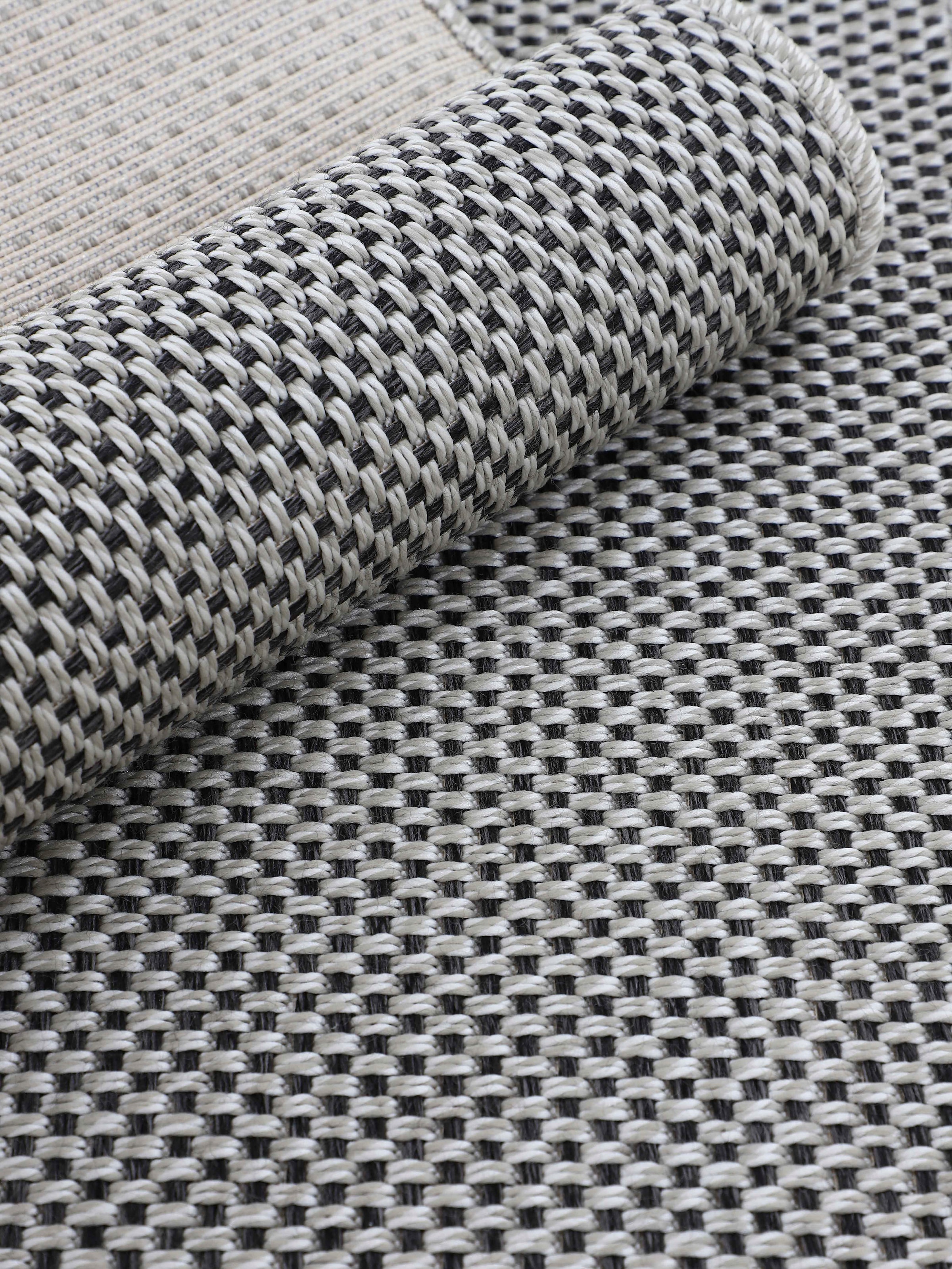 Sisal bestellen Teppich carpetfine Außenbereich Flachgewebe, rechteckig, UV-beständig, »Boho Optik, | robustes 105«, BAUR