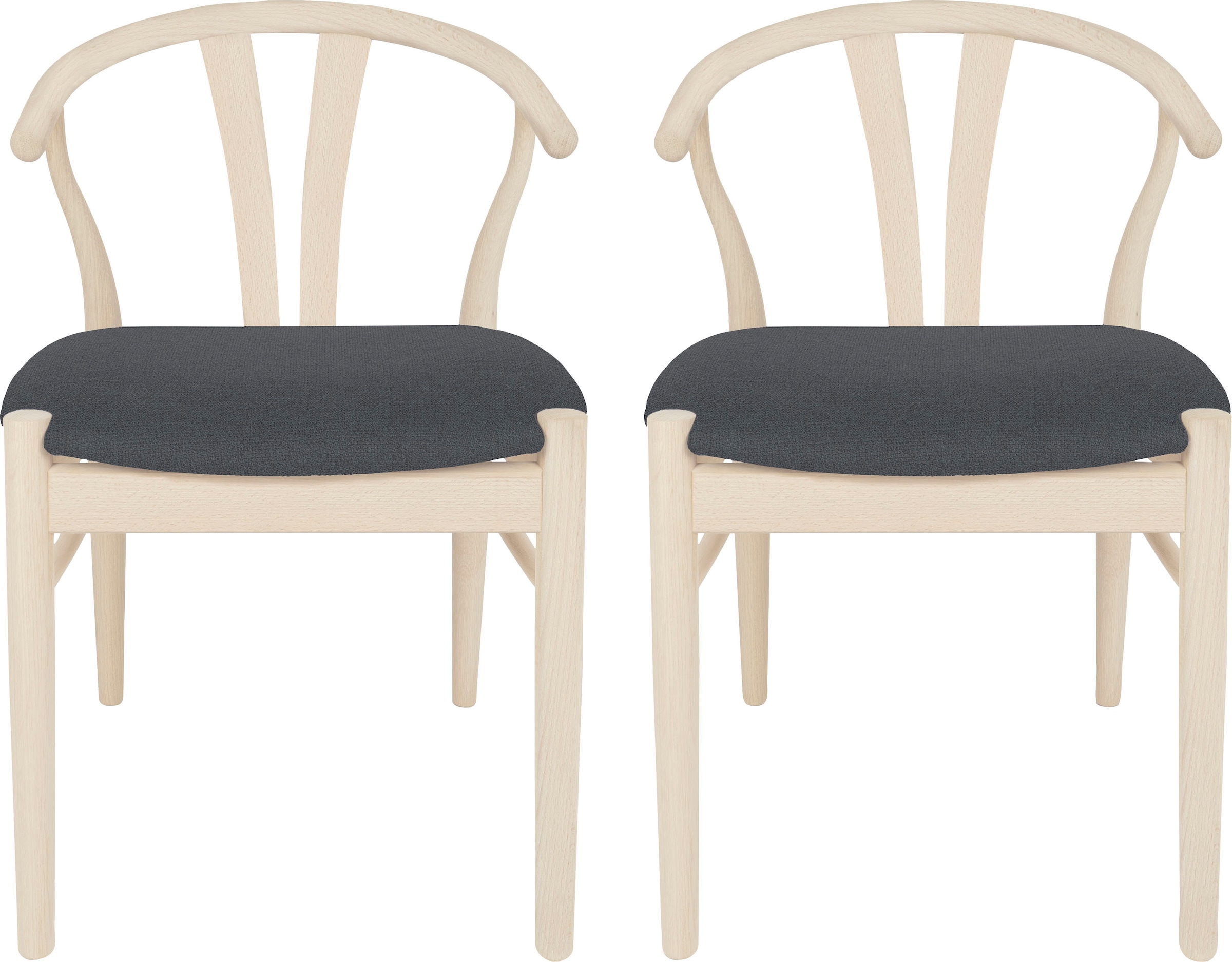 Hammel Furniture Holzstuhl "Findahl by Hammel Frida" (Set) 2 Stk. Stoff Mas günstig online kaufen