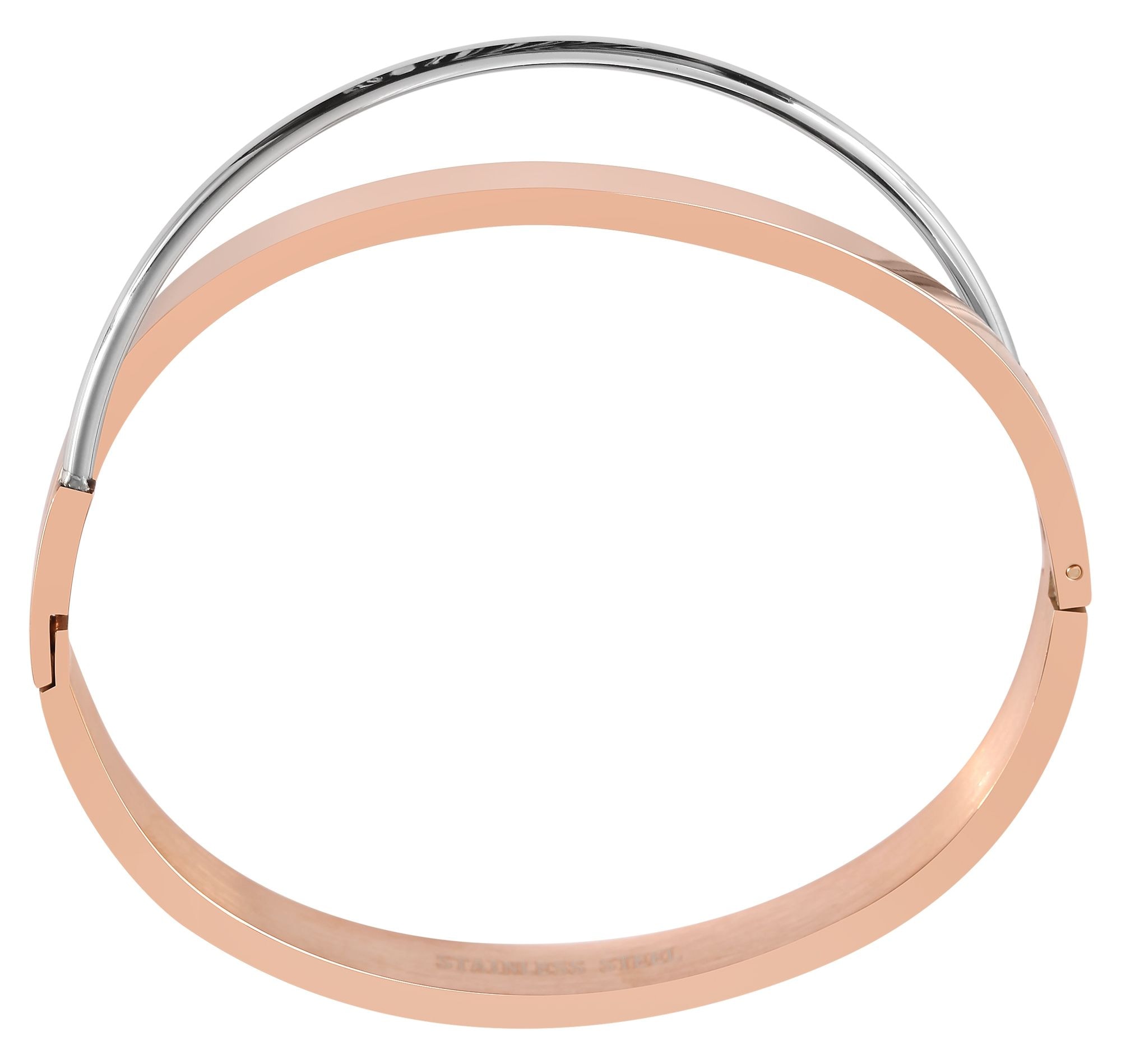 Adelia´s Armreif »Damen Armband – Armreif aus Edelstahl Ø 6,0 cm cm« Ein Geschenk, das Freude macht
