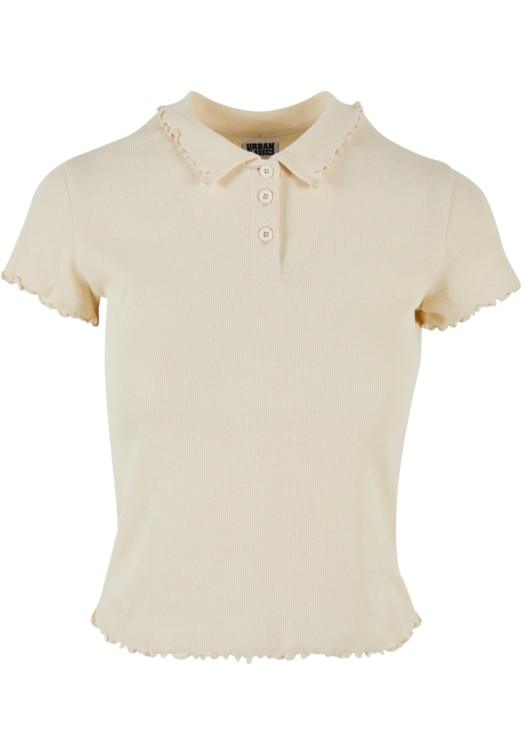 URBAN CLASSICS T-Shirt "Urban Classics Damen Ladies Rib Polo Tee"