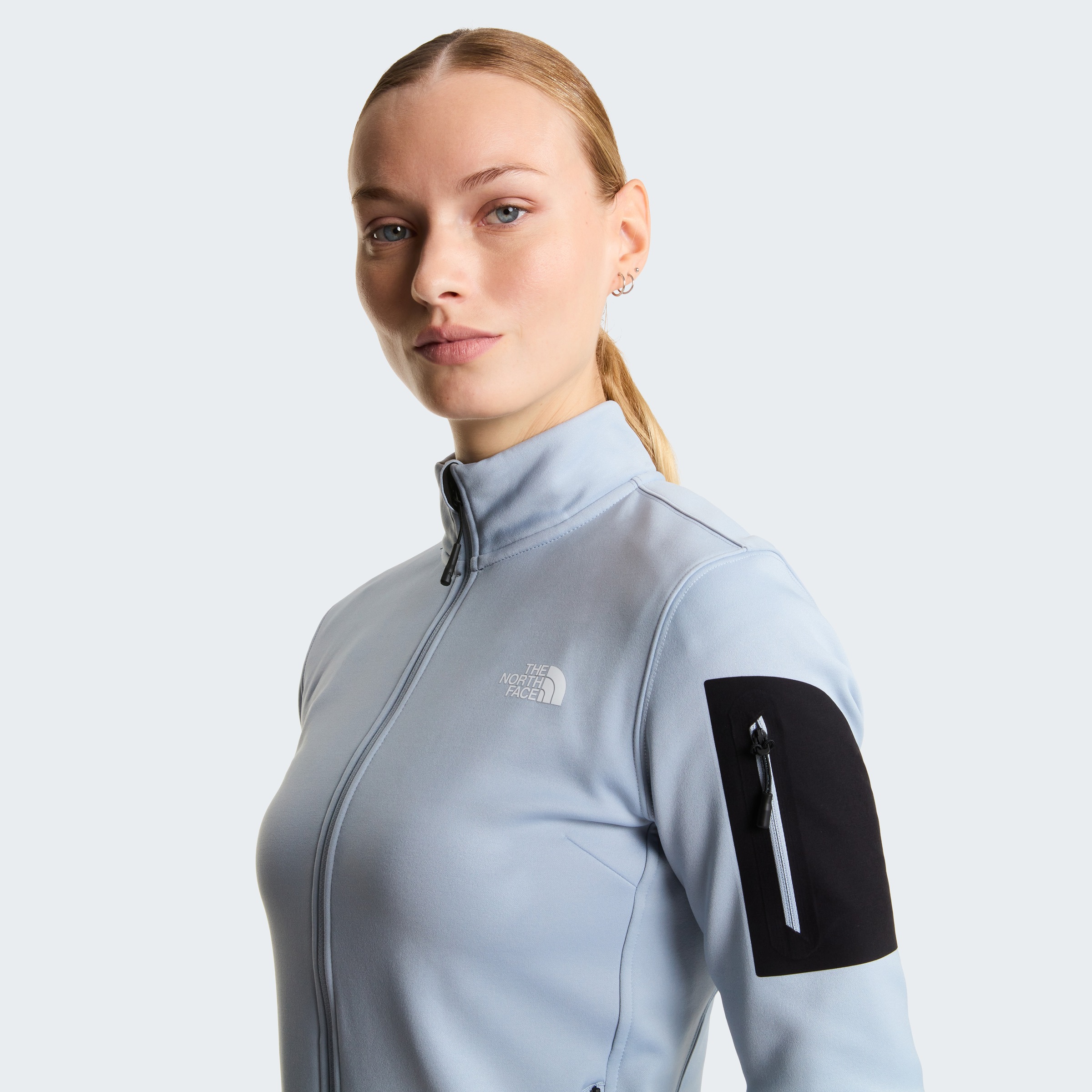 The North Face Fleecejacke »W MISTYESCAPE FLEECE« für Sport- und Outdooraktivitäten, dehnbares Material