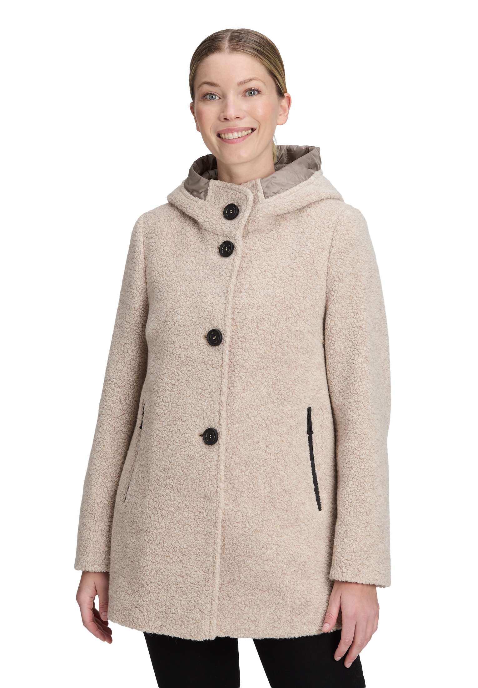 Gil Bret Wolljacke "Damen Wolljacke mit Kapuze" mit Kapuze günstig online kaufen