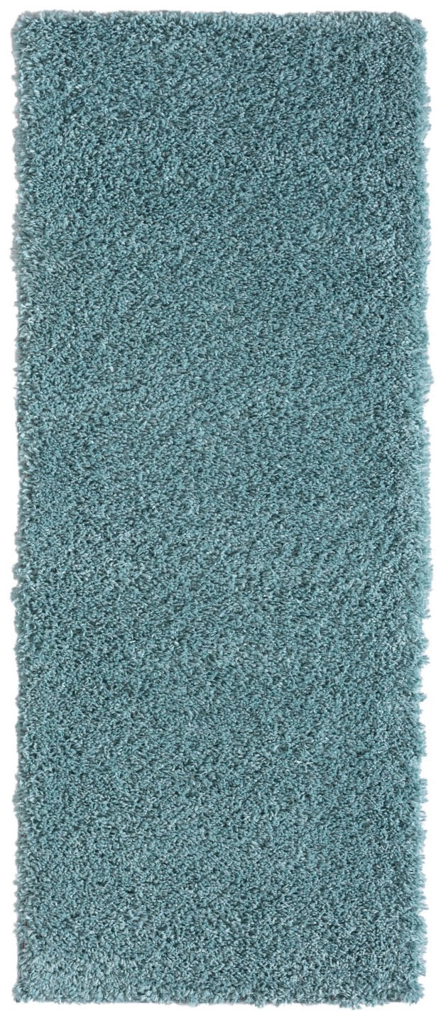 Myflair Möbel & Accessoires Hochflor-Bettumrandung »My Shaggy«, (3 tlg.), Shaggy, Uni-Farben, leicht glänzend, extra flauschig, Läufer-Set