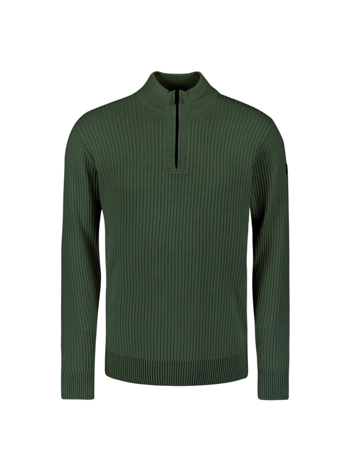 NO EXCESS Stehkragenpullover "No Excess Schwerer gerippter Strickpullover" günstig online kaufen