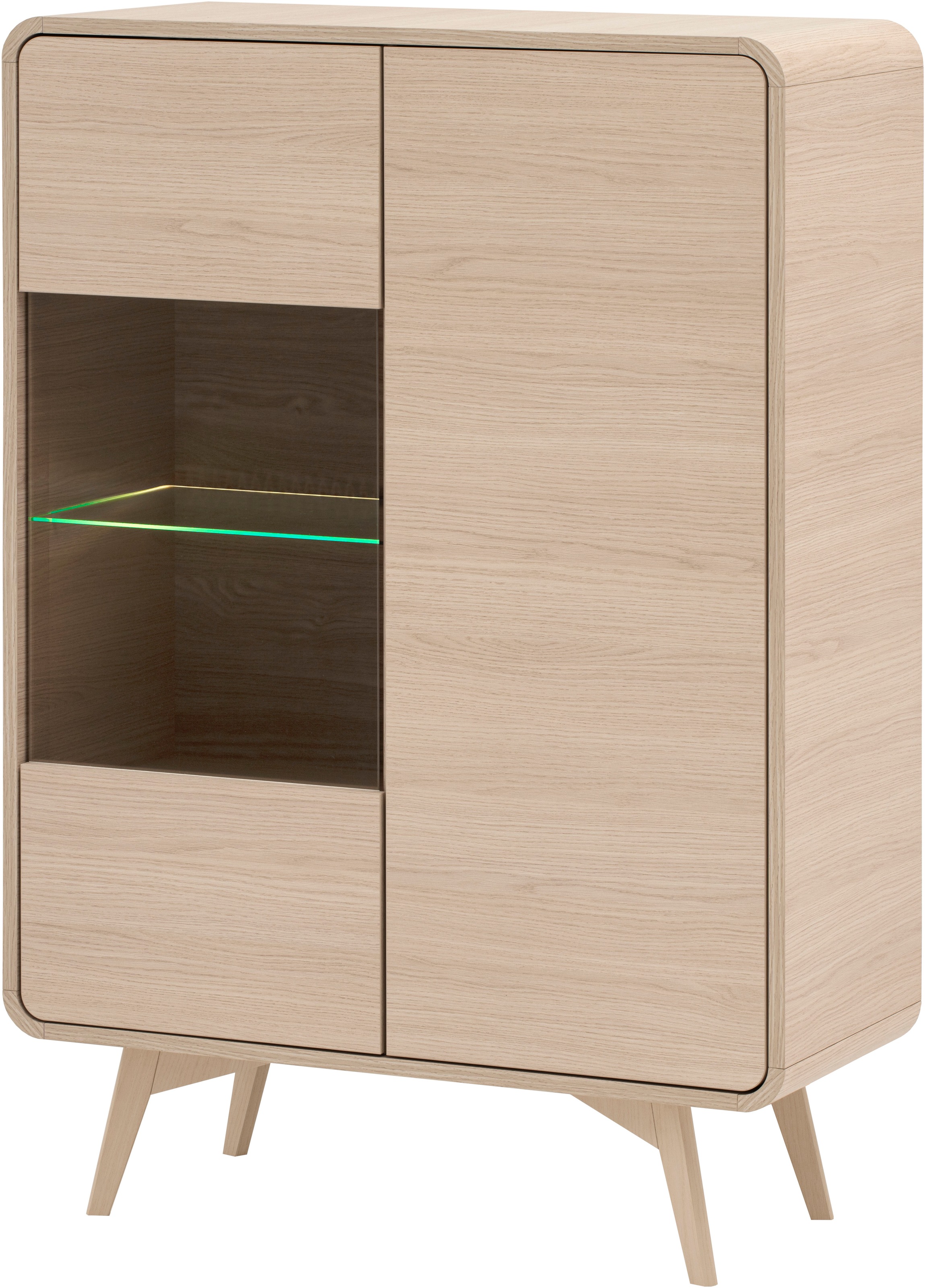 Home affaire Vitrine "Torsby, moderne Glasvitrine, Stauraumelement, Schrank günstig online kaufen