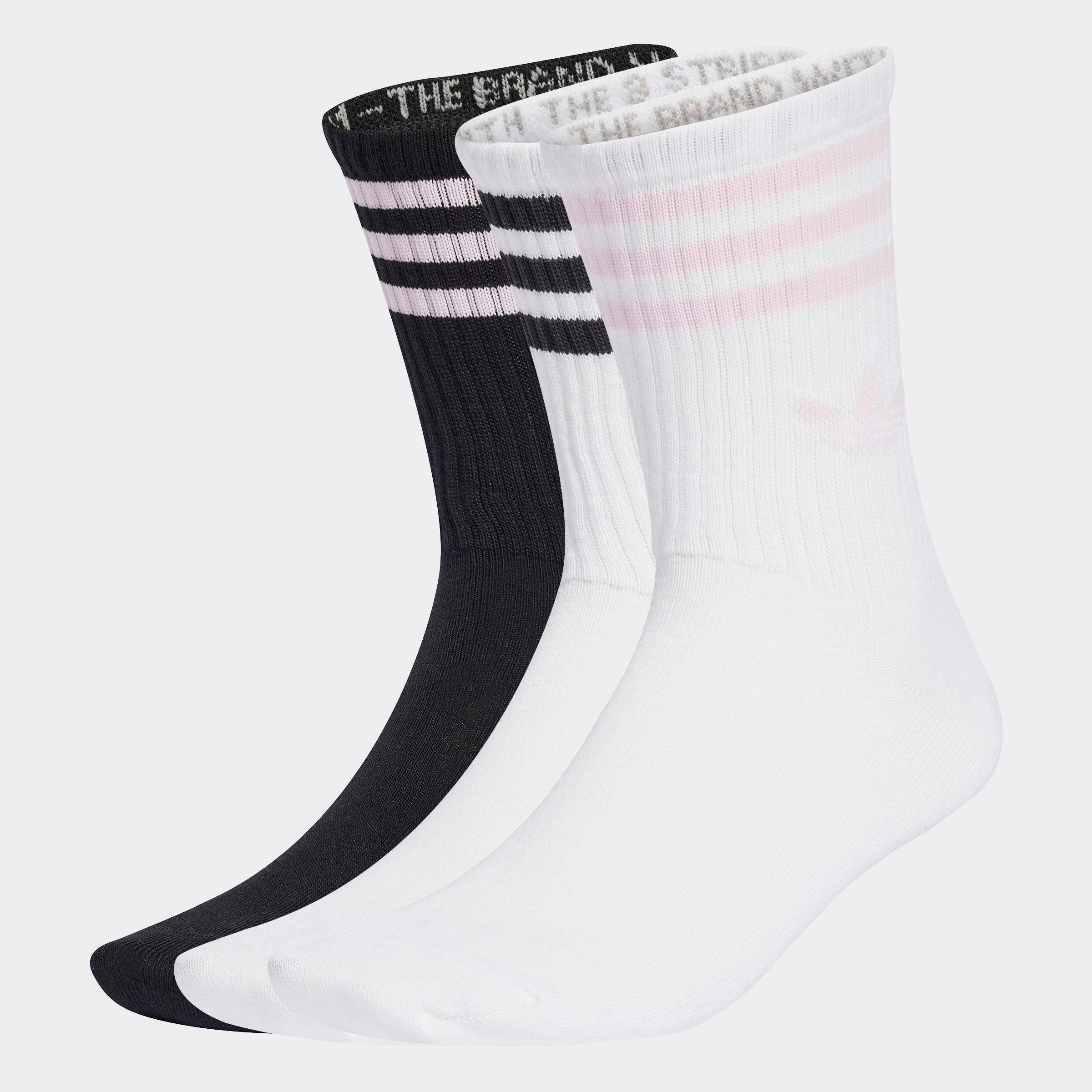 adidas Originals Sportsocken "3-STREIFEN CREW 3ER-PACK" 3 Paar tlg. knöchellange Passform, mit 3-Streifen