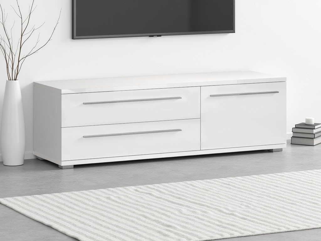 Places of Style TV-Board "Piano", (H/B/T): 46,2/150/45,2cm), UV lackiert, m günstig online kaufen