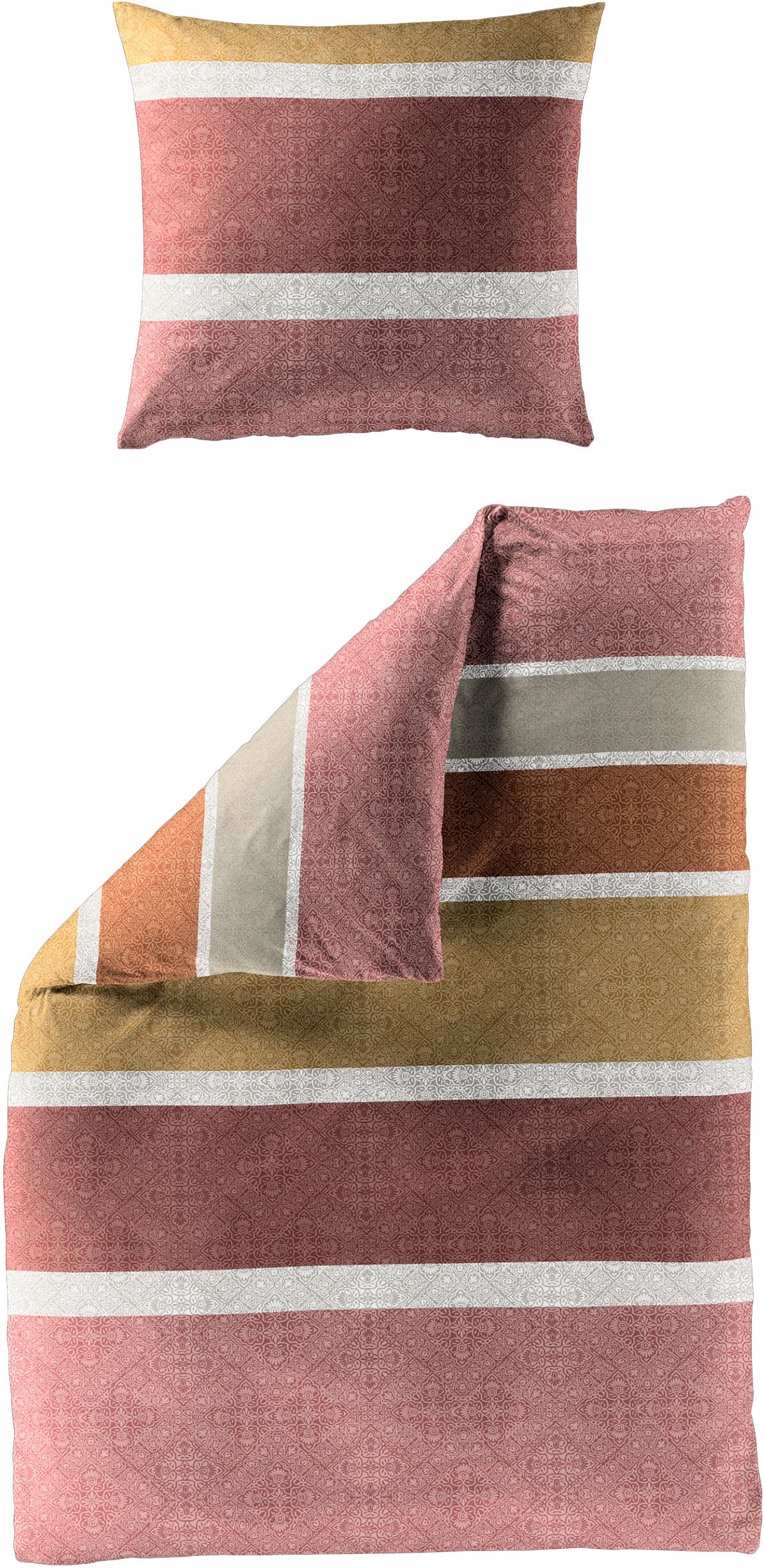BIERBAUM Bettwäsche "Bettwäsche 4184" 2 Renforce, 100 % Baumwolle, pflegeleicht