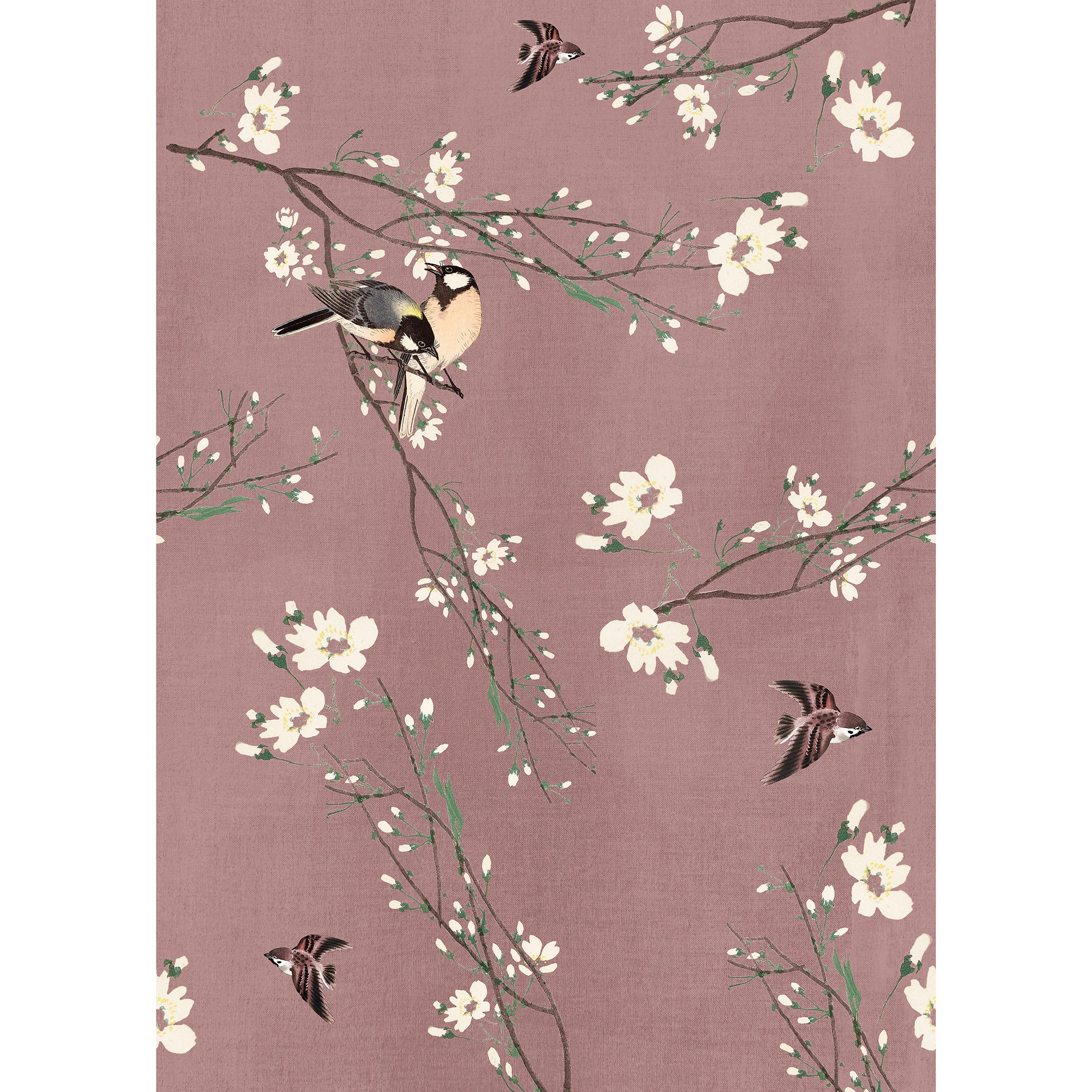 Art for the home Mural Birds & Blossom Mural 127016FXST