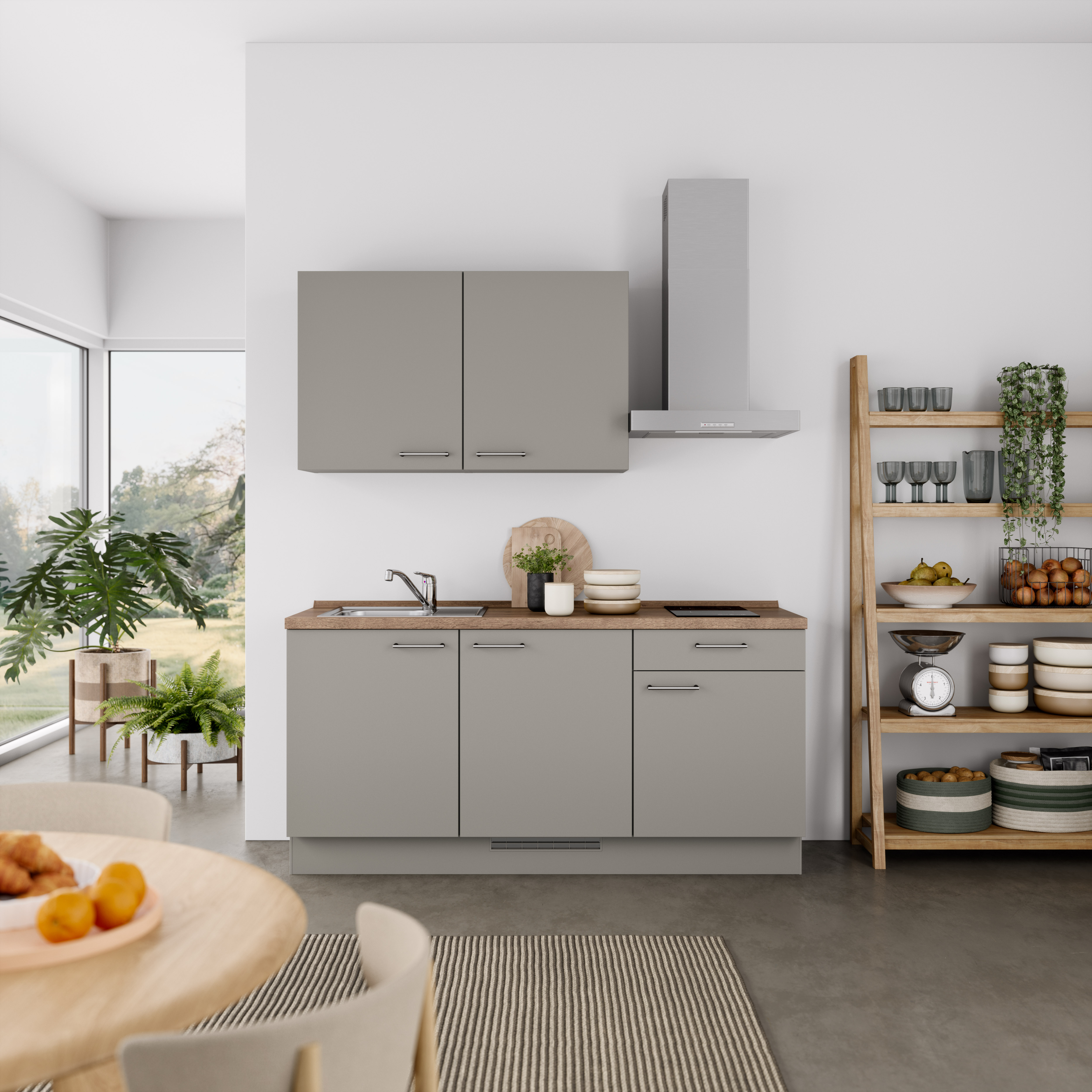 nobilia Küchenzeile ""Laser I",Ausrichtung wählbar, Breite 180 cm" vormonti günstig online kaufen