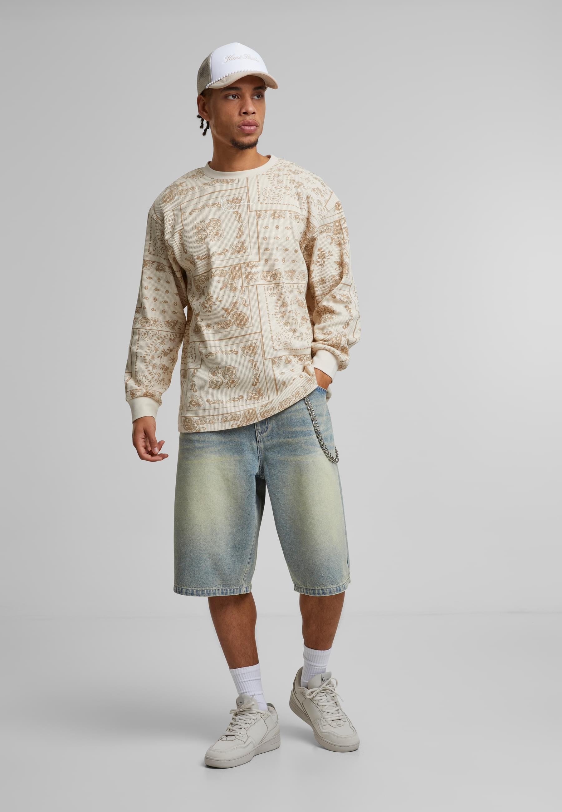 Karl Kani Longsleeve »Karl Kani Signature Paisley Waffle Longsleeve«, (1 tlg.)