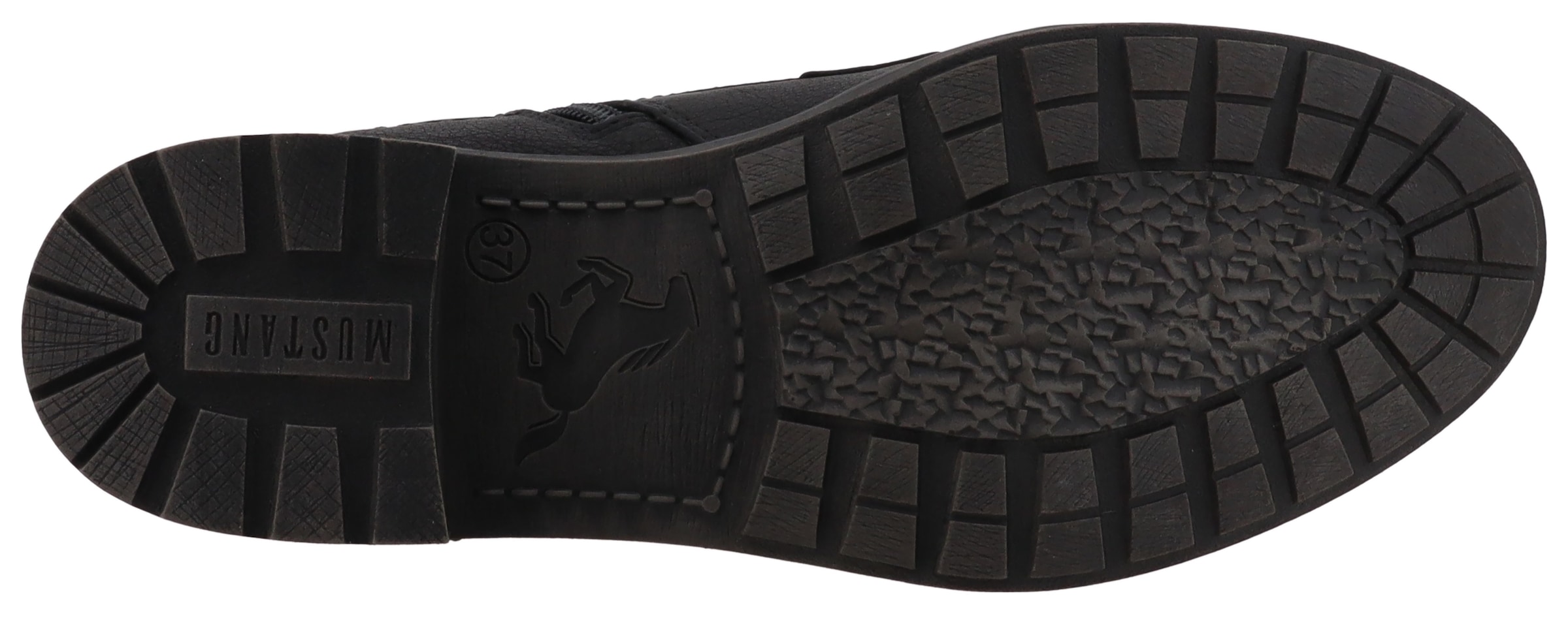 Mustang Shoes Winterstiefelette »Fabienne«, Schnürstiefelette mit Blockabsatz