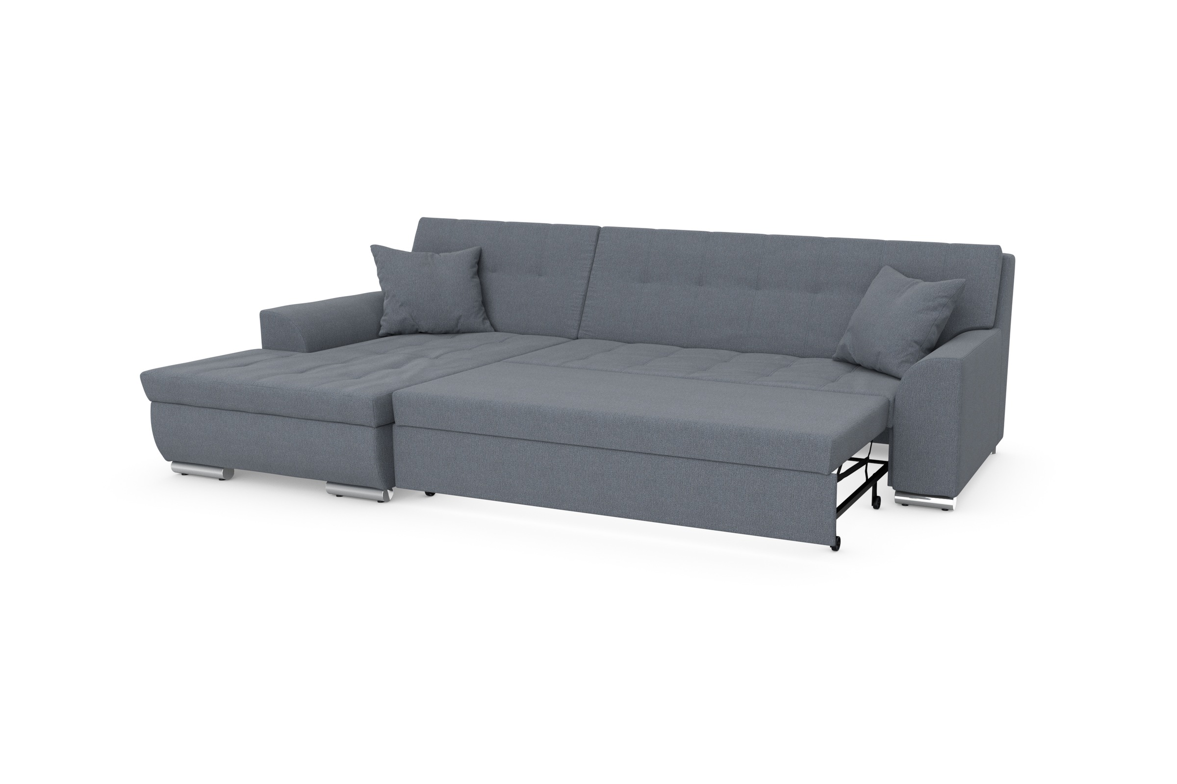DOMO collection Ecksofa Treviso, wahlweise mit Bettfunktion, incl. Zierkissen