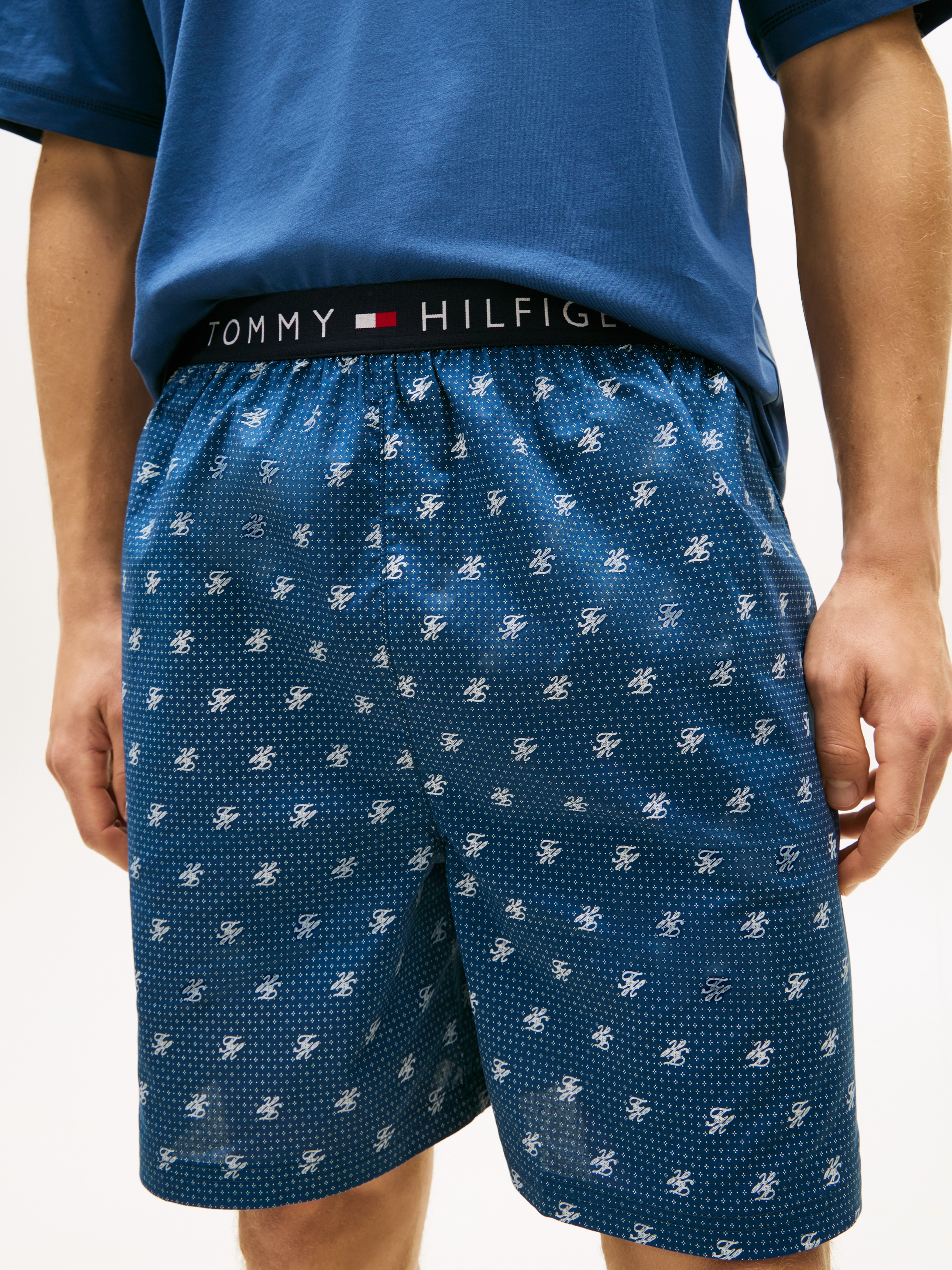 Tommy Hilfiger Underwear Shorty Original Pyjama mit Shorts und Print