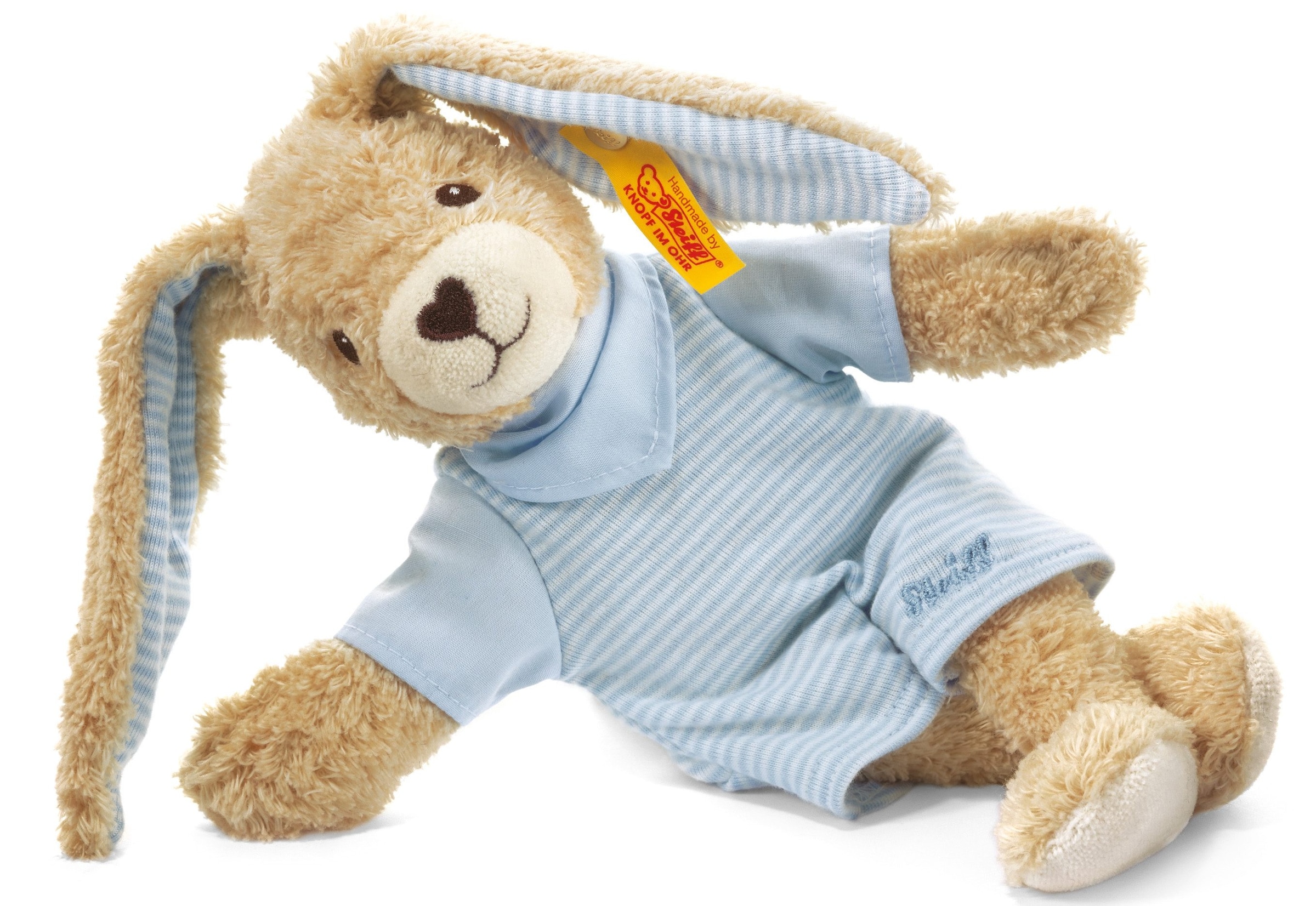 Kuscheltier Hoppel Hase, blau