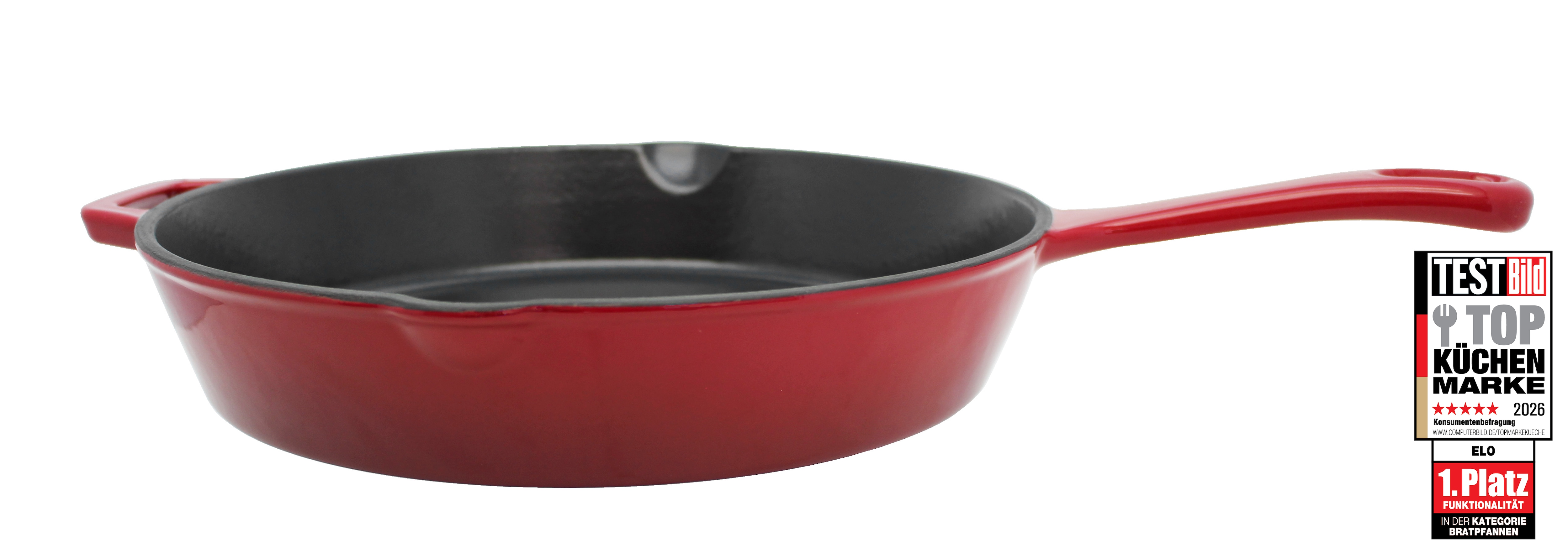 Elo Schmorpfanne "Gusseisen Schmorpfanne Ø 28 cm" Gusseisen 1 tlg. Außen emailliert