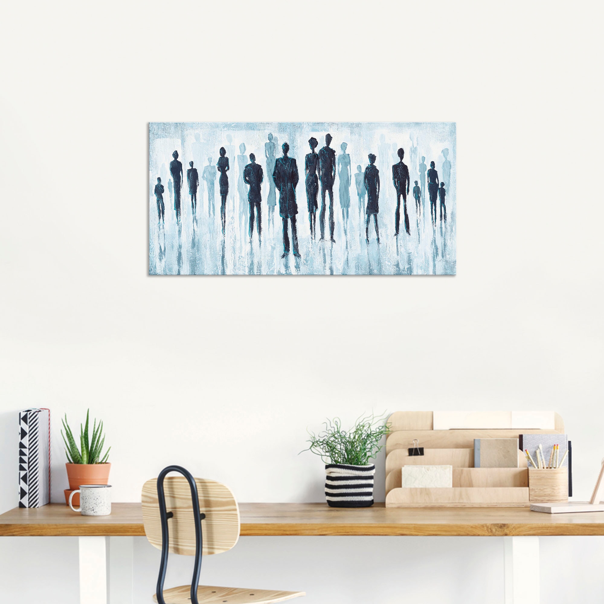 Artland Wandbild »Genau in der Mitte«, Gruppen & Familien, (1 St.), als Alubild, Outdoorbild, Leinwandbild in verschied. Größen