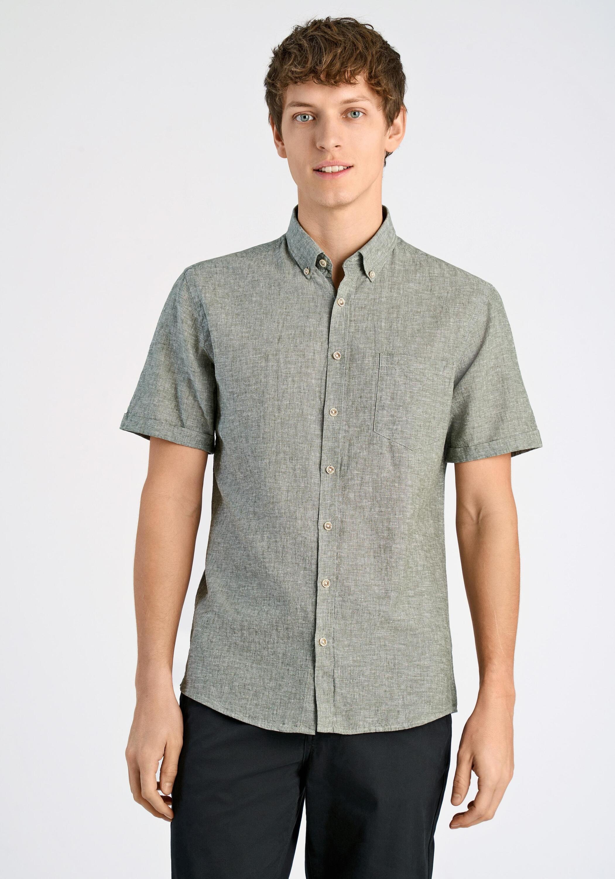 LINDBERGH Leinenhemd "Leinenhemd (Kurzarm) Relaxed Fit"
