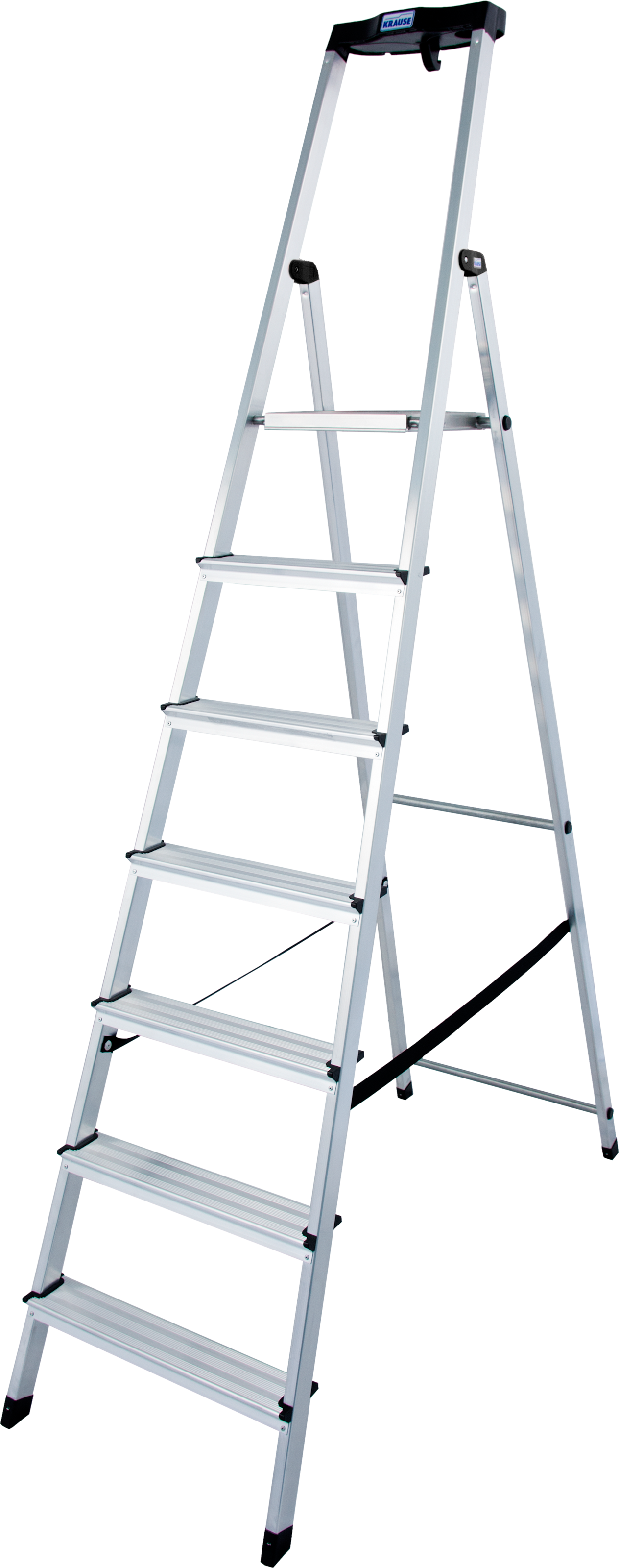 KRAUSE Stehleiter "Safety" Aluminium, 1x7 Stufen, Arbeitshöhe ca. 350 cm günstig online kaufen