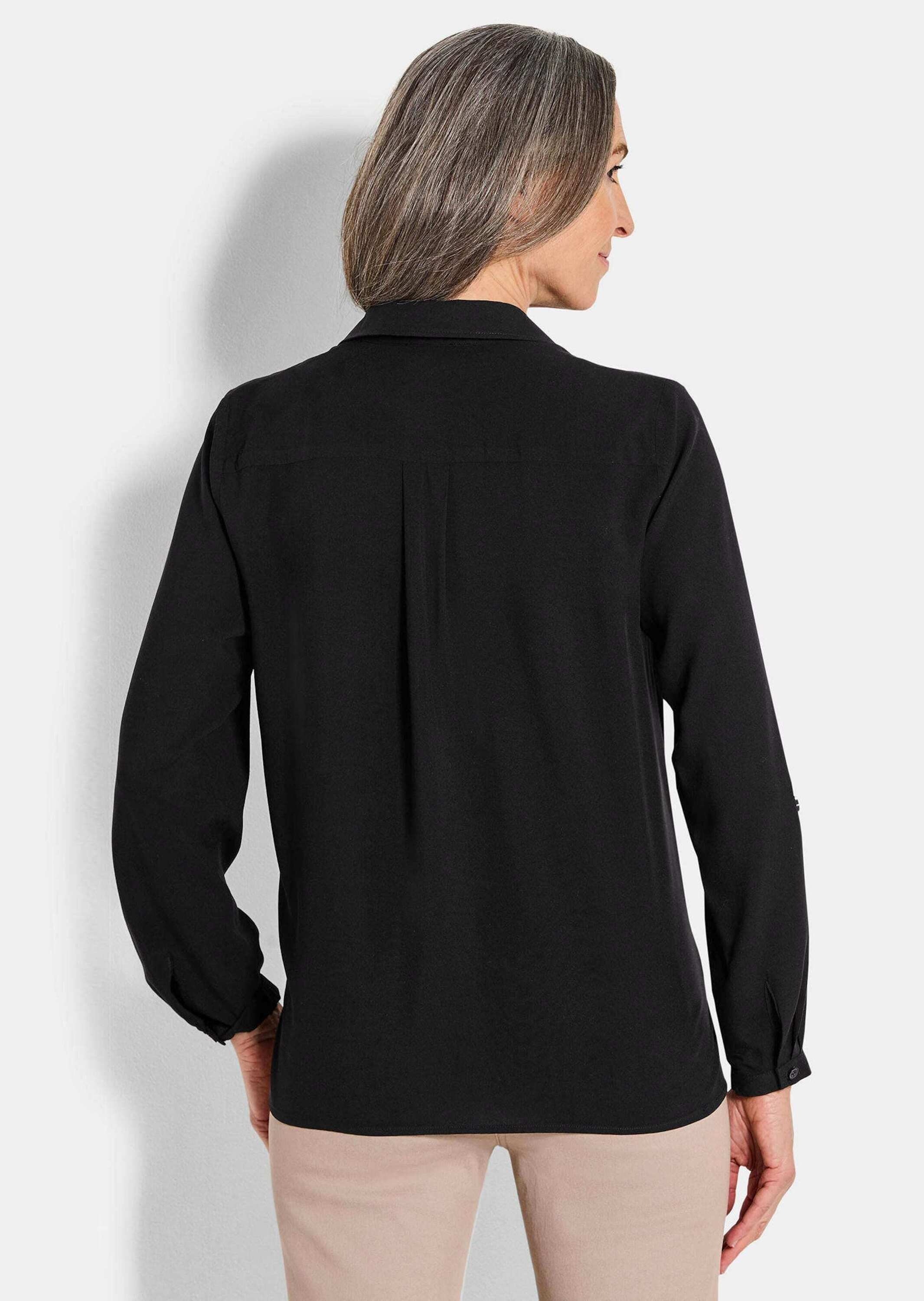 GOLDNER Klassische Bluse »Kurzgröße Schlupfbluse aus reiner Viskose«