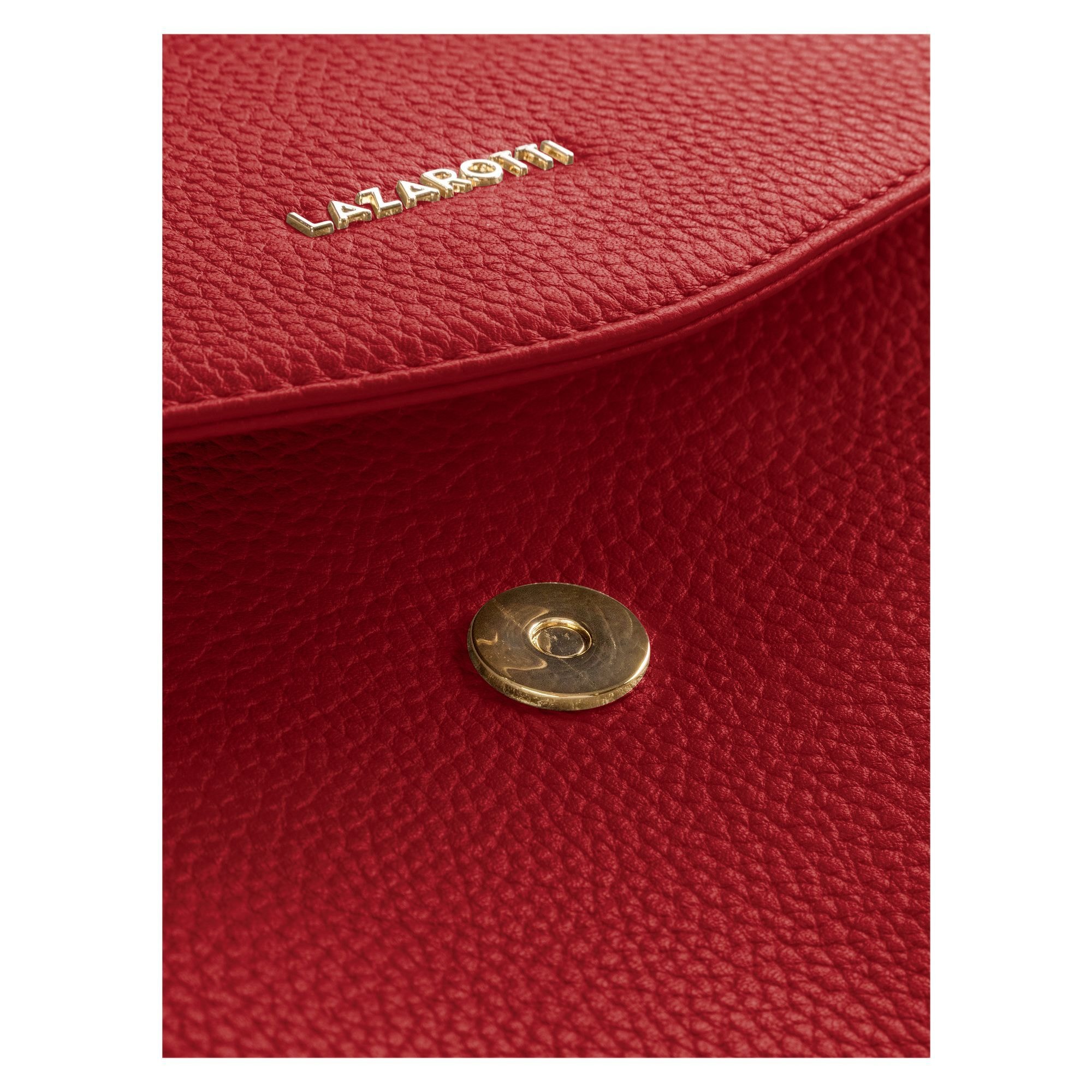 Lazarotti Umhängetasche »Bologna Leather Crossbody Umhängetasche Leder 22 cm«