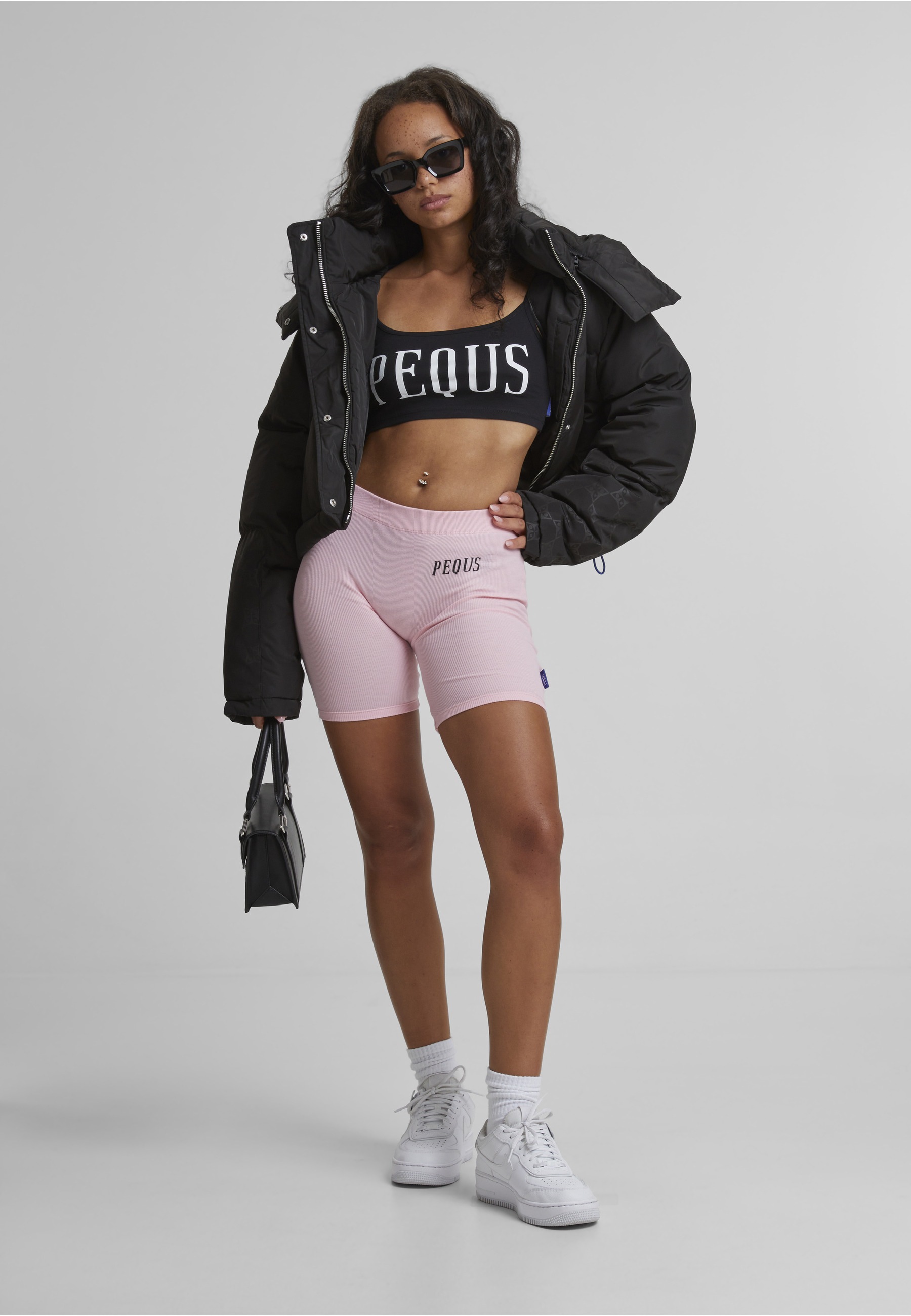 PEQUS Radlerhose »PEQUS PEQUS Logo Biker Shorts rosa«