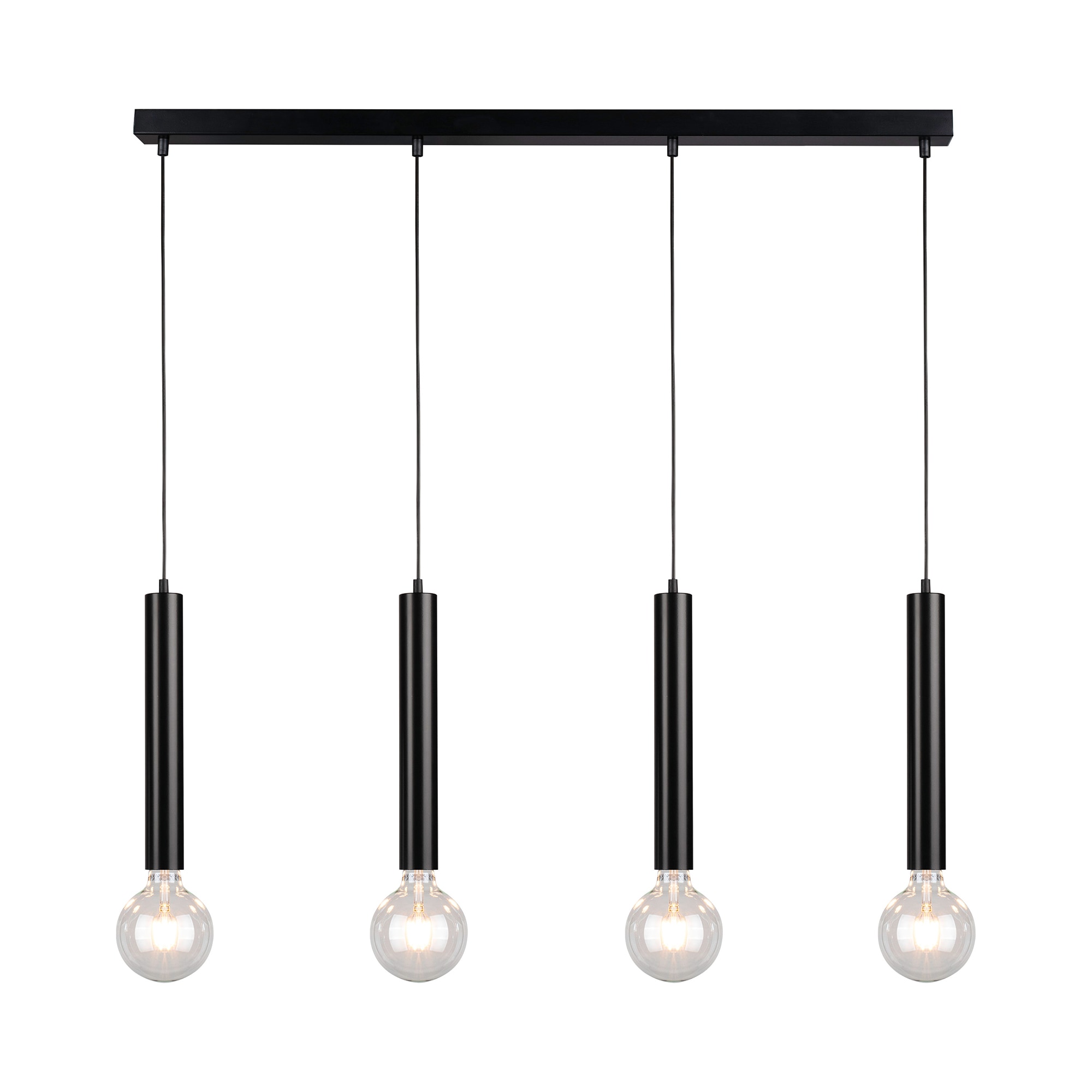 BRITOP LIGHTING Pendelleuchte »BARREL«, 4 flammig, Leuchtmittel E27 | ohne Leuchtmittel, Hängeleuchte, Modernes Design, aus Metall, passende LM E27 / Exklusive
