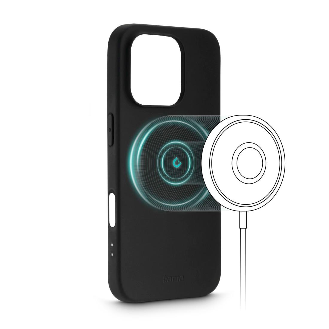 Hama Smartphone-Hülle »Handyhülle MagCase "Fantastic Feel" für Apple iPhone 16 Pro«, iPhone 16 Pro, 16,0 cm (6,3 Zoll)