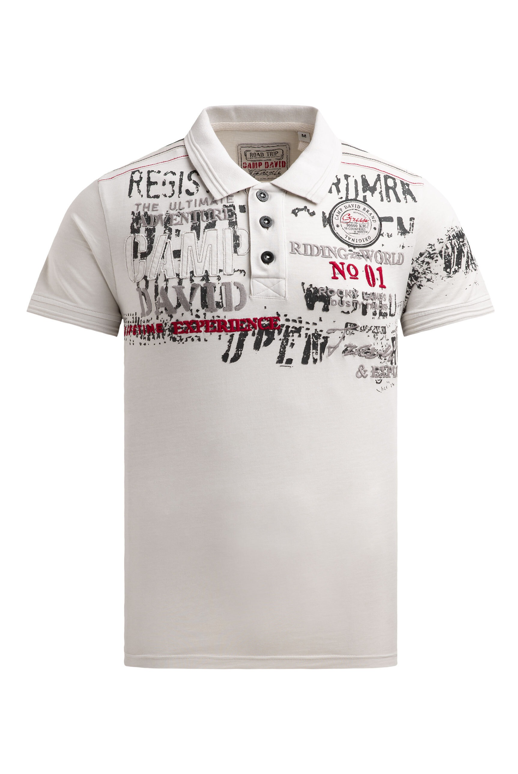 CAMP DAVID Poloshirt mit Kontrastnähten