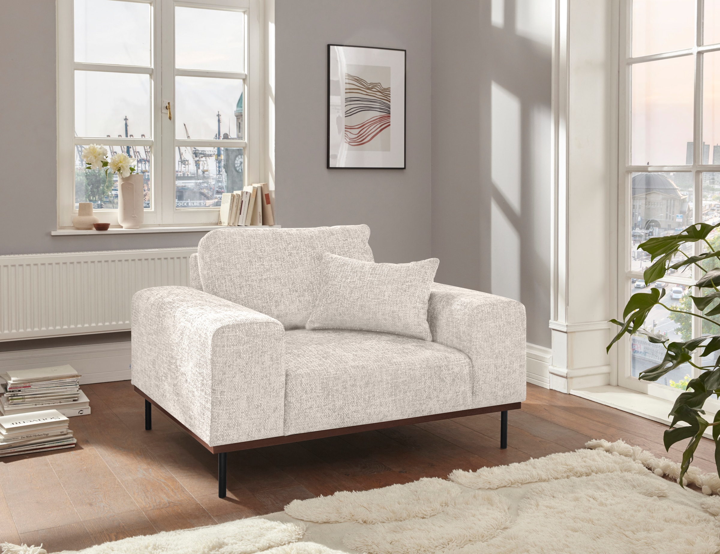 andas Loveseat "Mikael Sessel", gebeizter Holzrahmen; passend zur Serie Mik günstig online kaufen