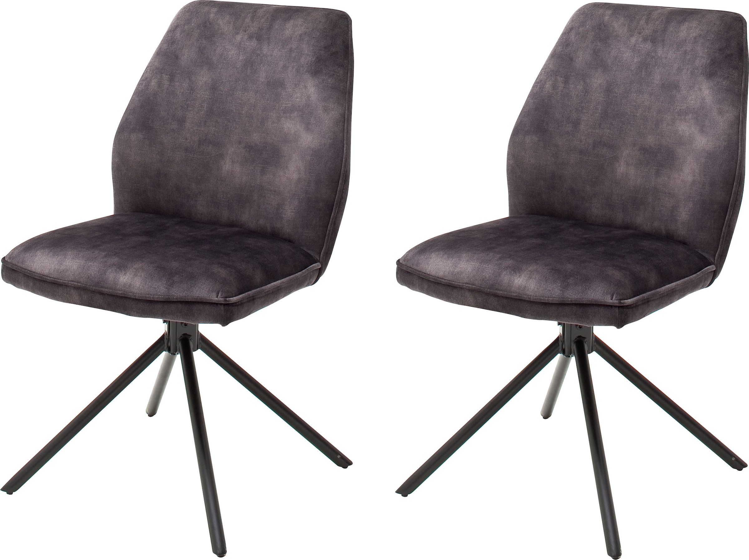 MCA furniture Esszimmerstuhl "Ottawa" (Set) 2 Stk.Vintage Veloursoptik mit günstig online kaufen